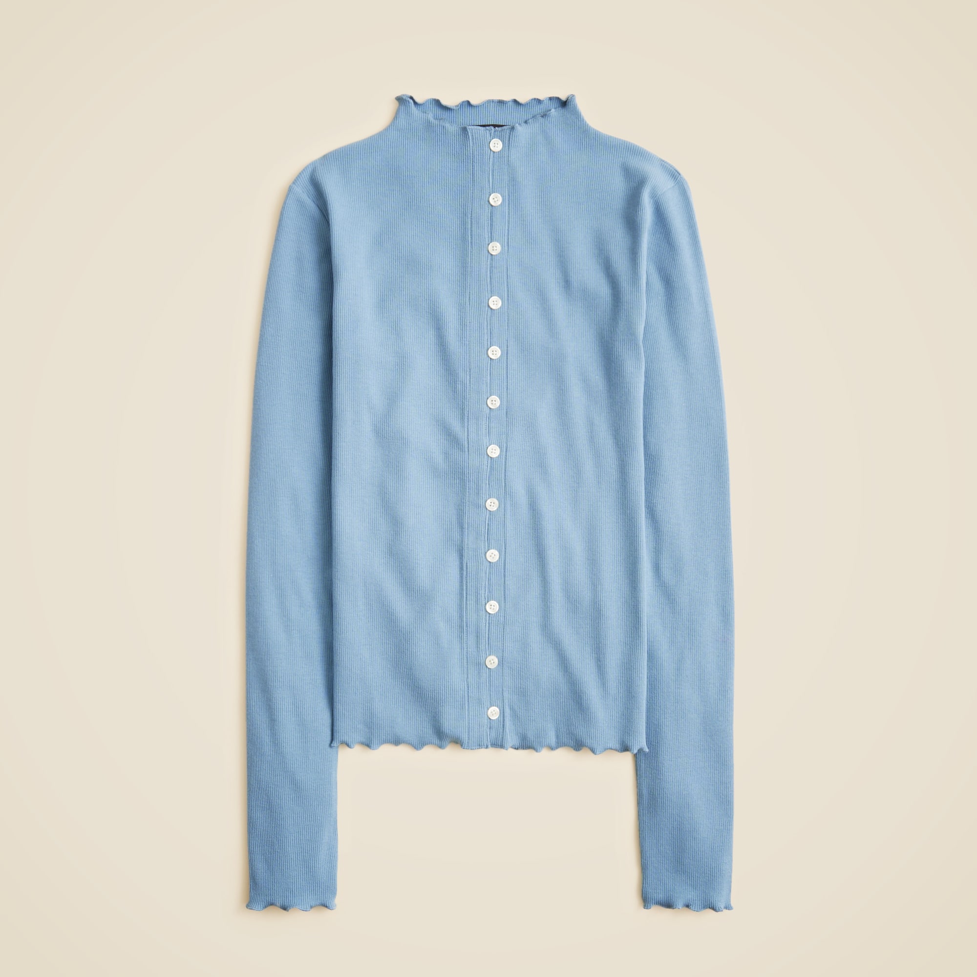 Perfect Rib Button-down Cardigan Top For Women | J.Crew
