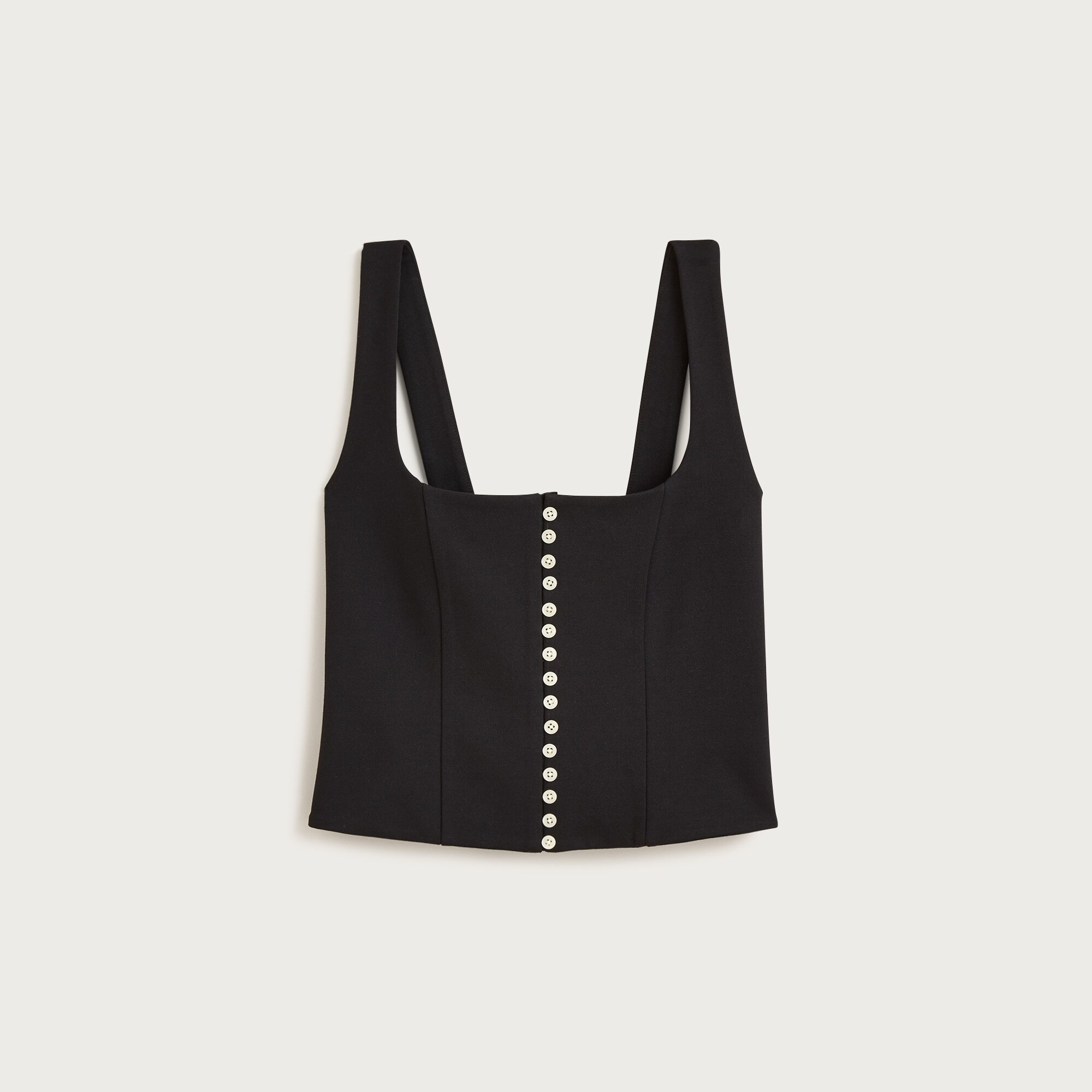 Corset top in stretch ponte