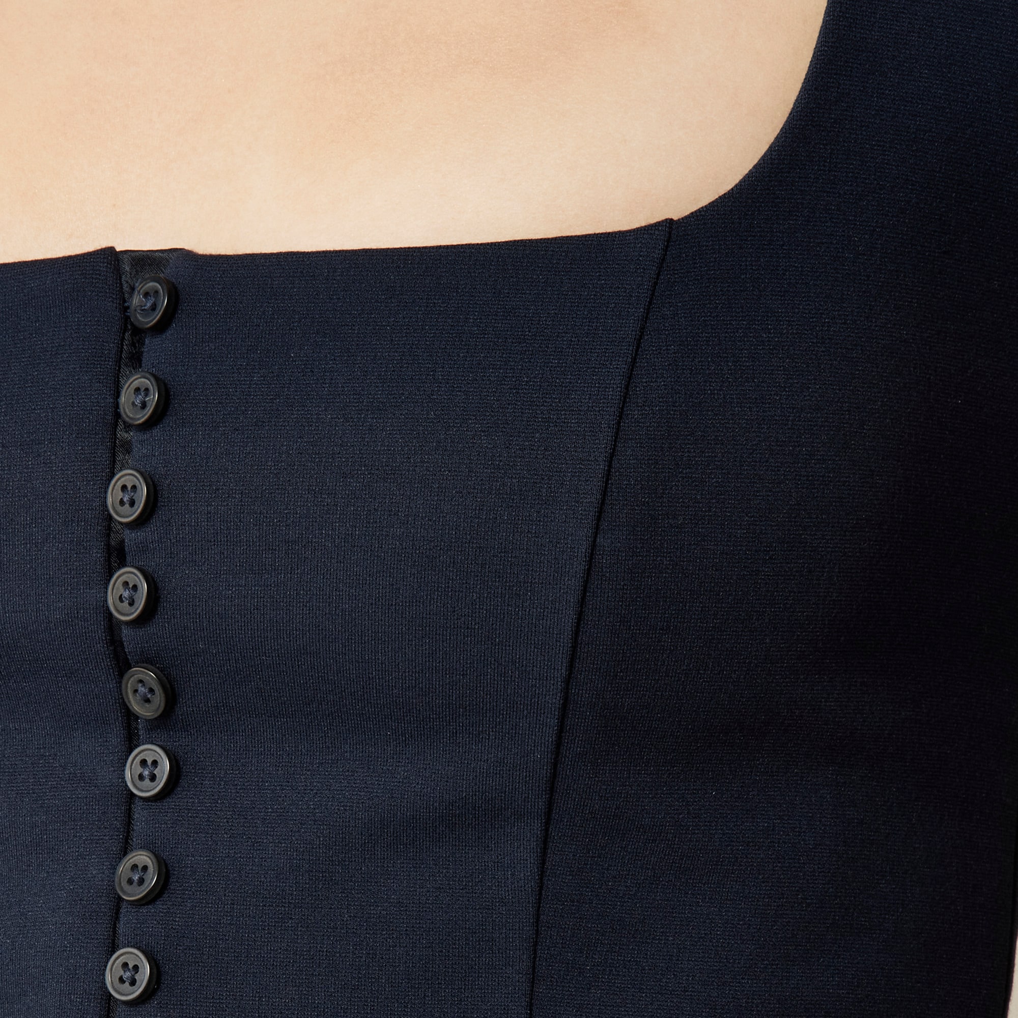 Corset top in stretch ponte - image 4