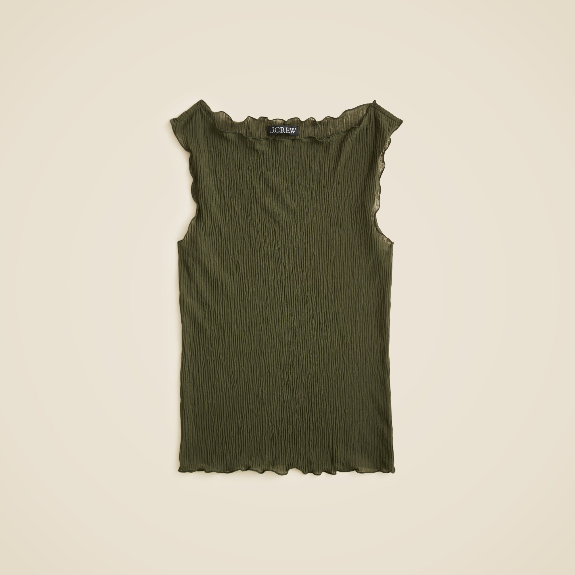 トップス crinkle crinkle crinkle fringe shortvest crinkle crinkle crinkle】 fringe short vest | スピック＆スパン