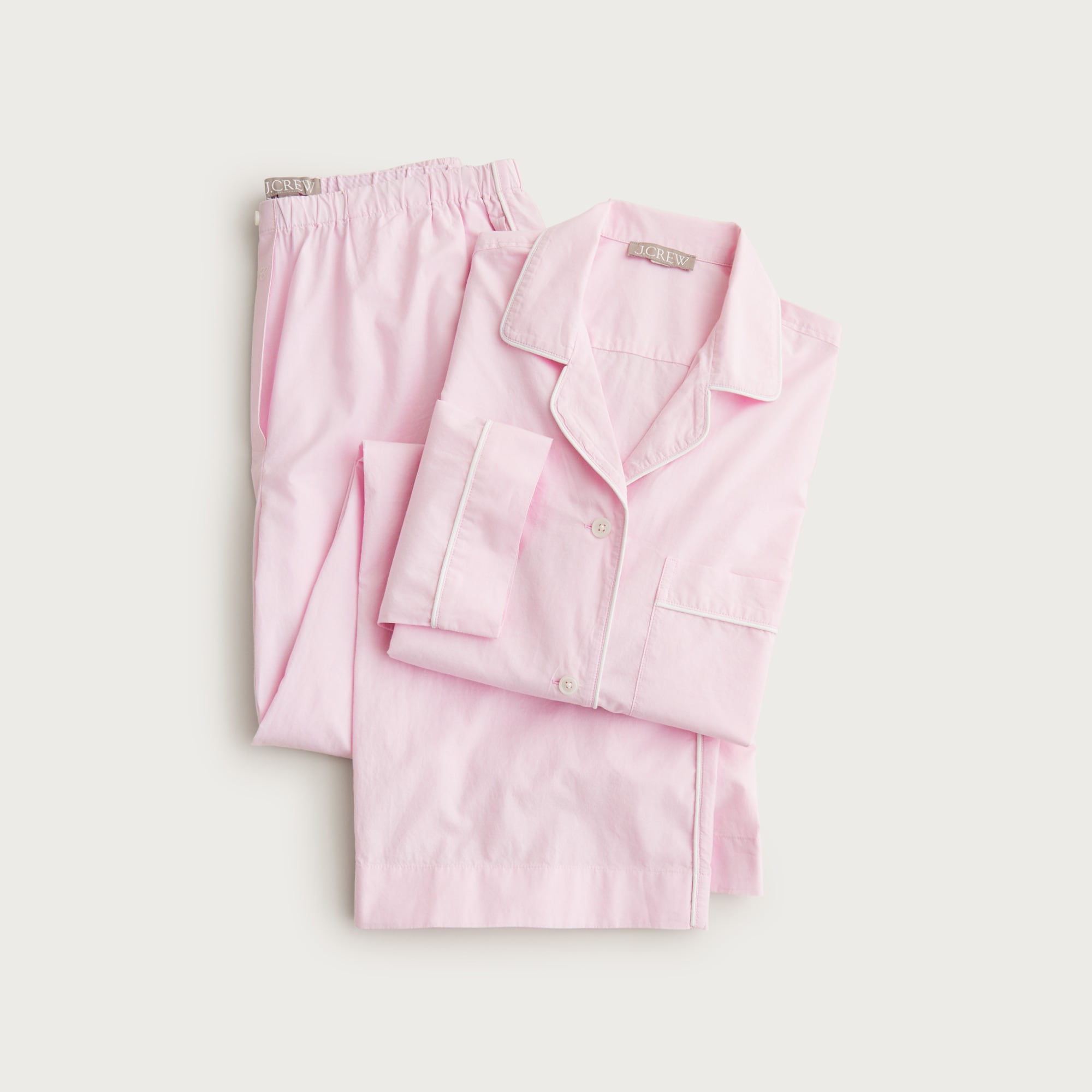 Classic pajama pant set in end-on-end cotton