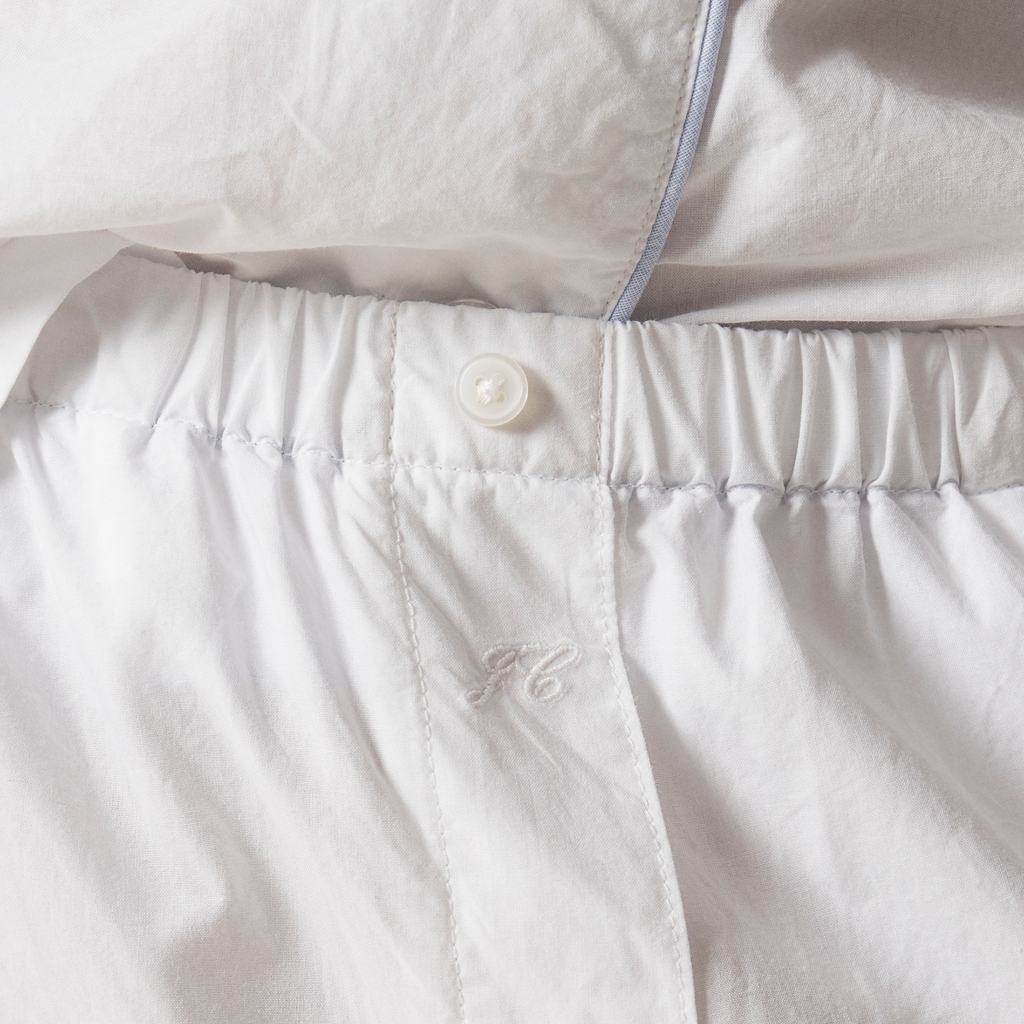 Classic pajama pant set in end-on-end cotton