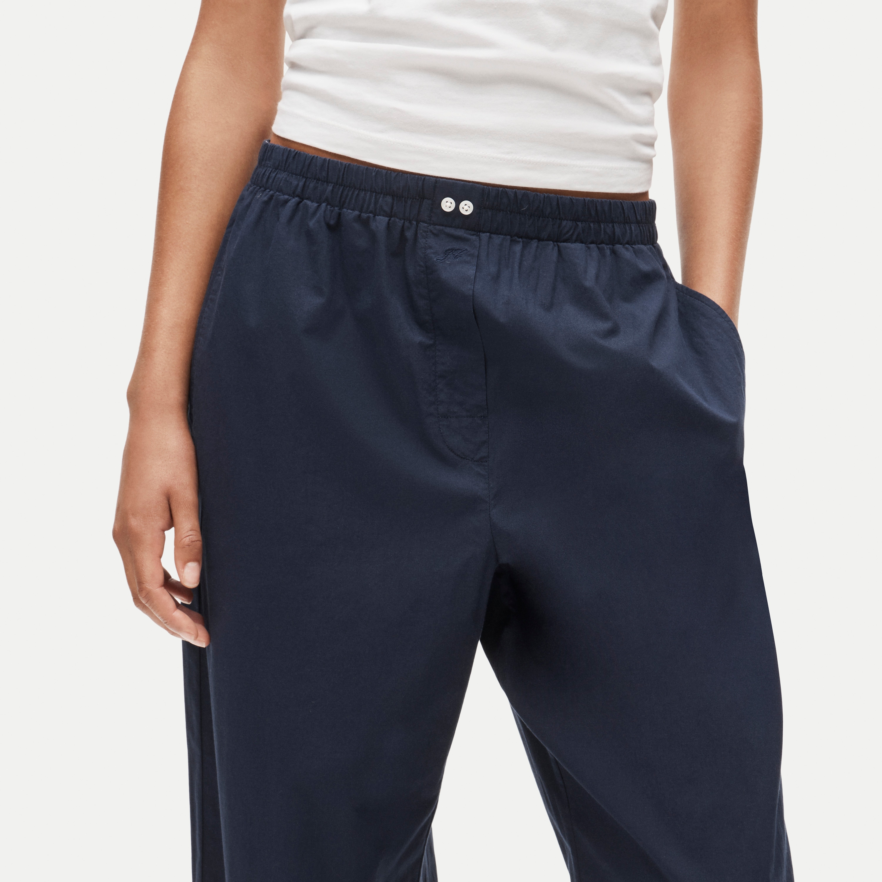 Classic Pajama Pant In End-on-end Cotton For Women | J.Crew