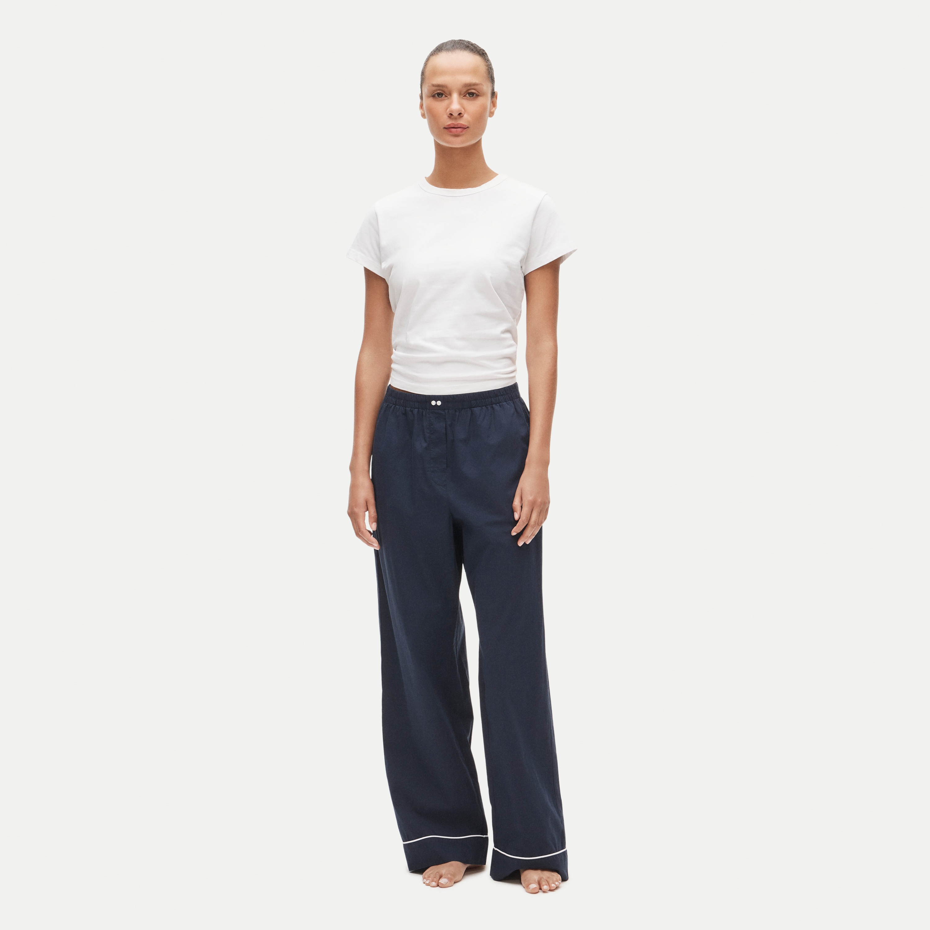 womens Classic pajama pant in end-on-end cotton
