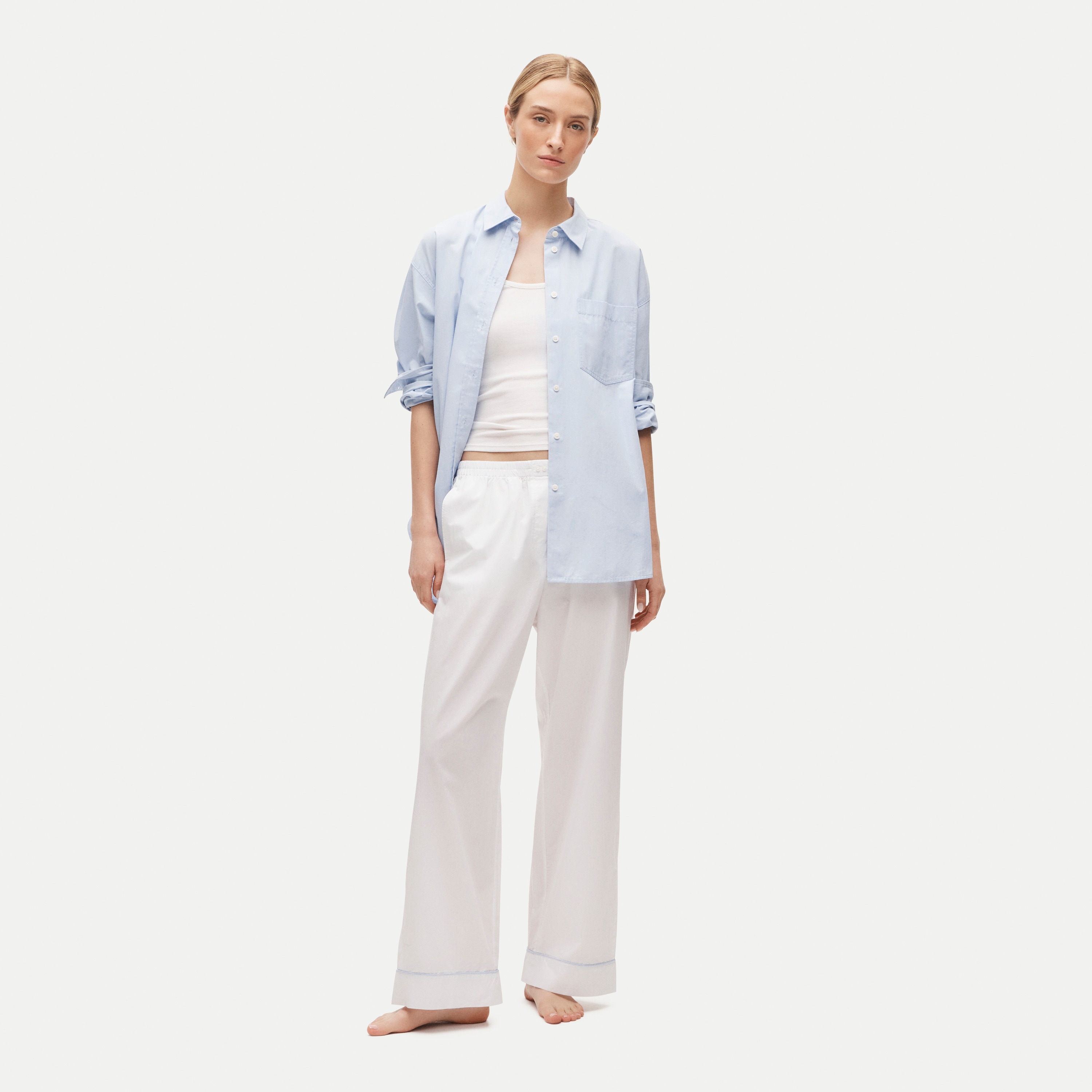 Classic pajama pant in end-on-end cotton