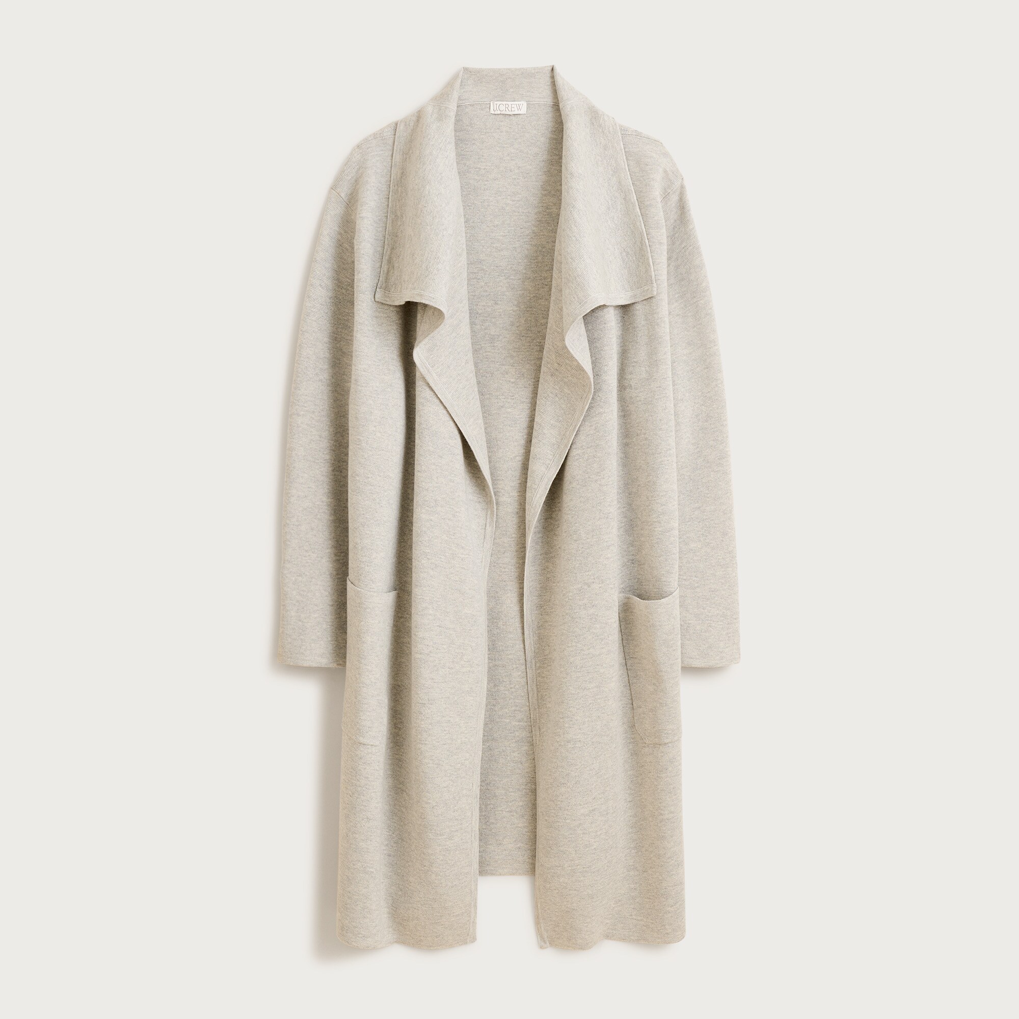  Shawl-collar sweater blazer
