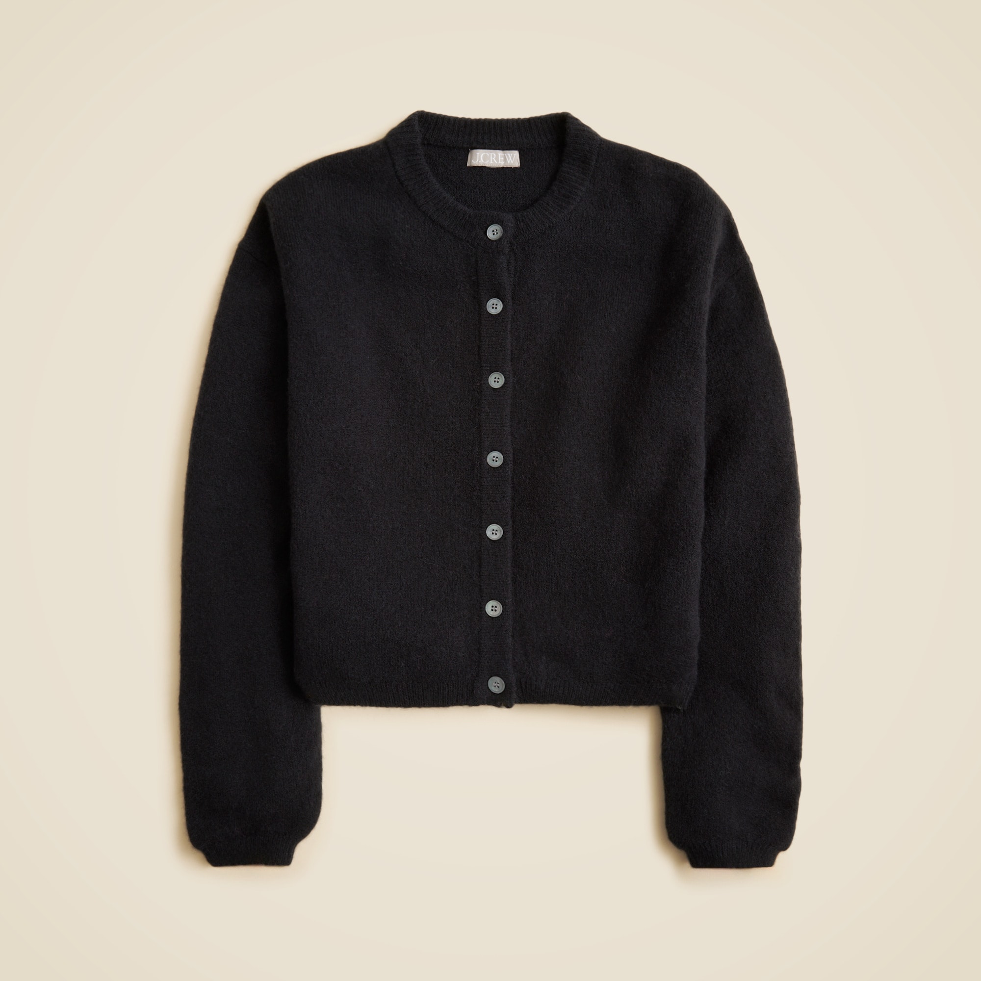 【美品】☆HEVE☆Bubbly 2way Cable Cardigan 黒☆ Open-Front Cardigan with Contrast Tipping | Anne Klein