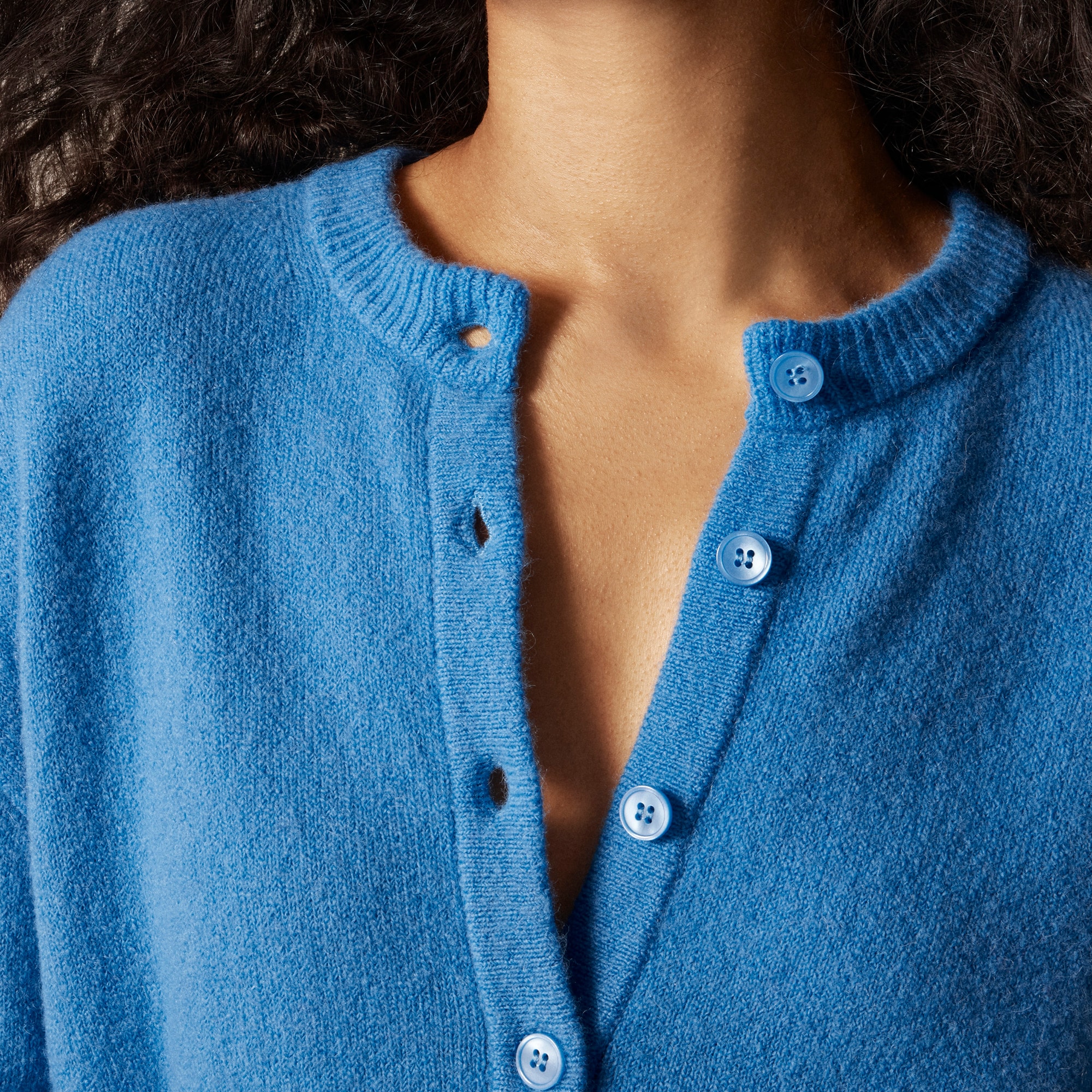 Supersoft bubble-hem cardigan