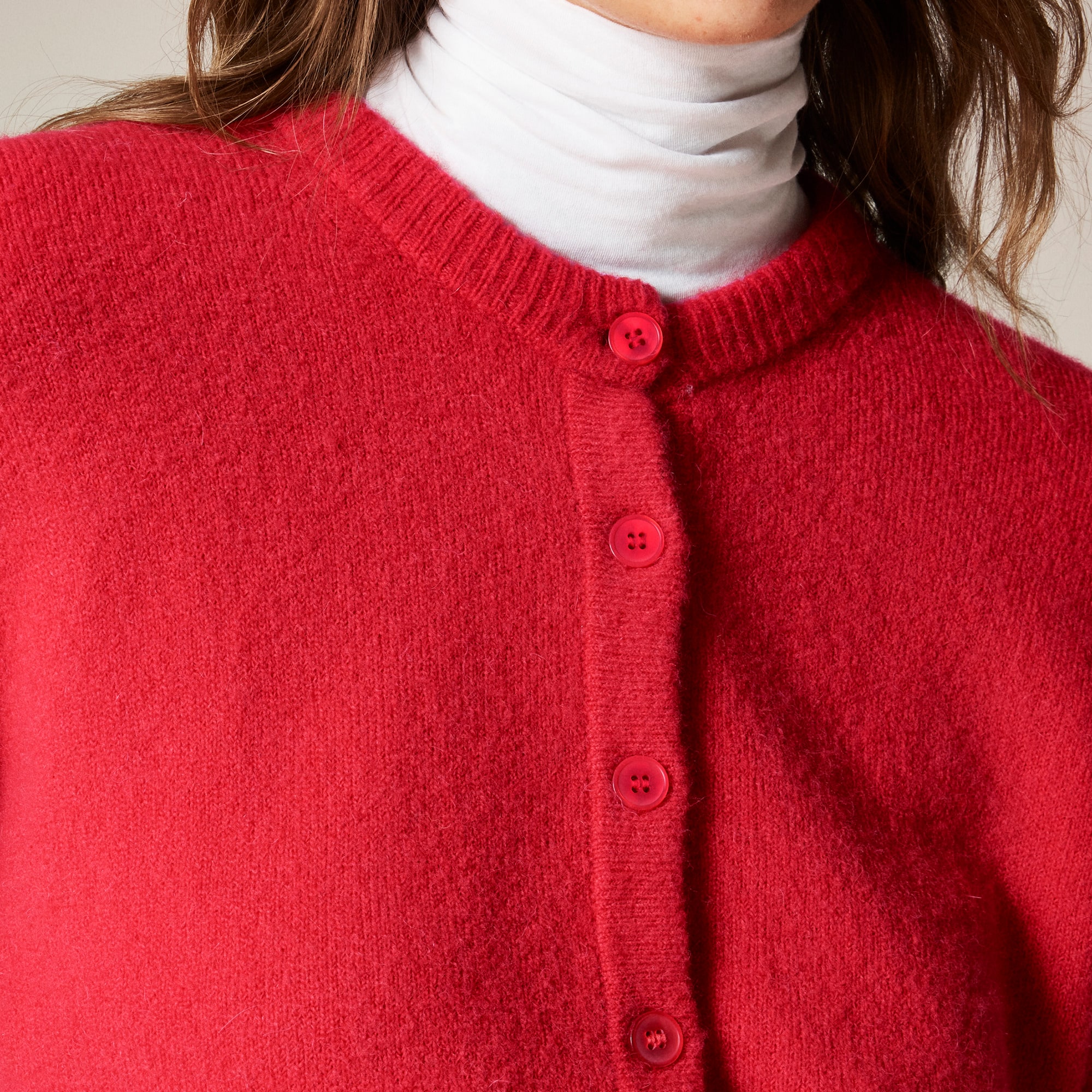 Supersoft bubble-hem cardigan