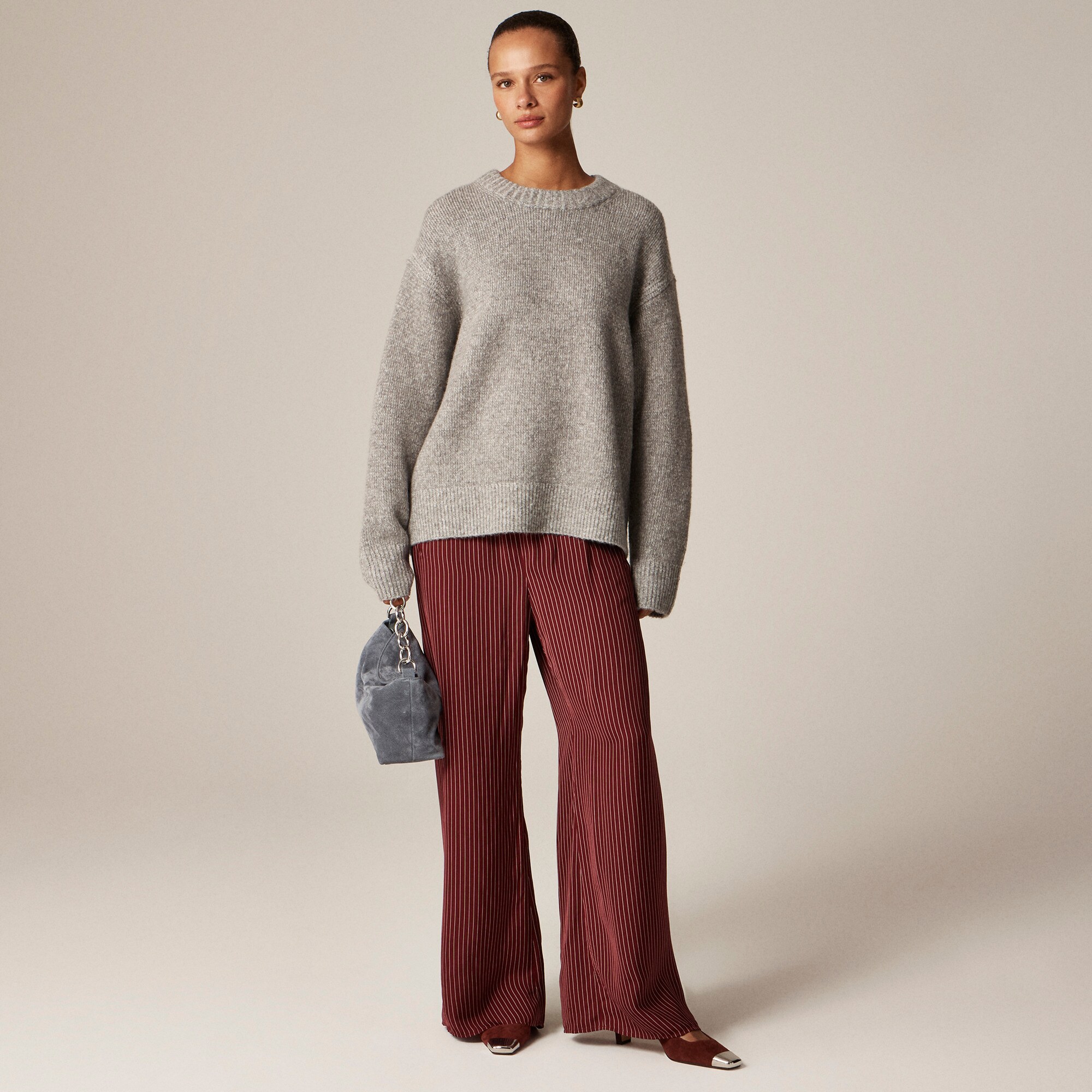 Relaxed crewneck pullover