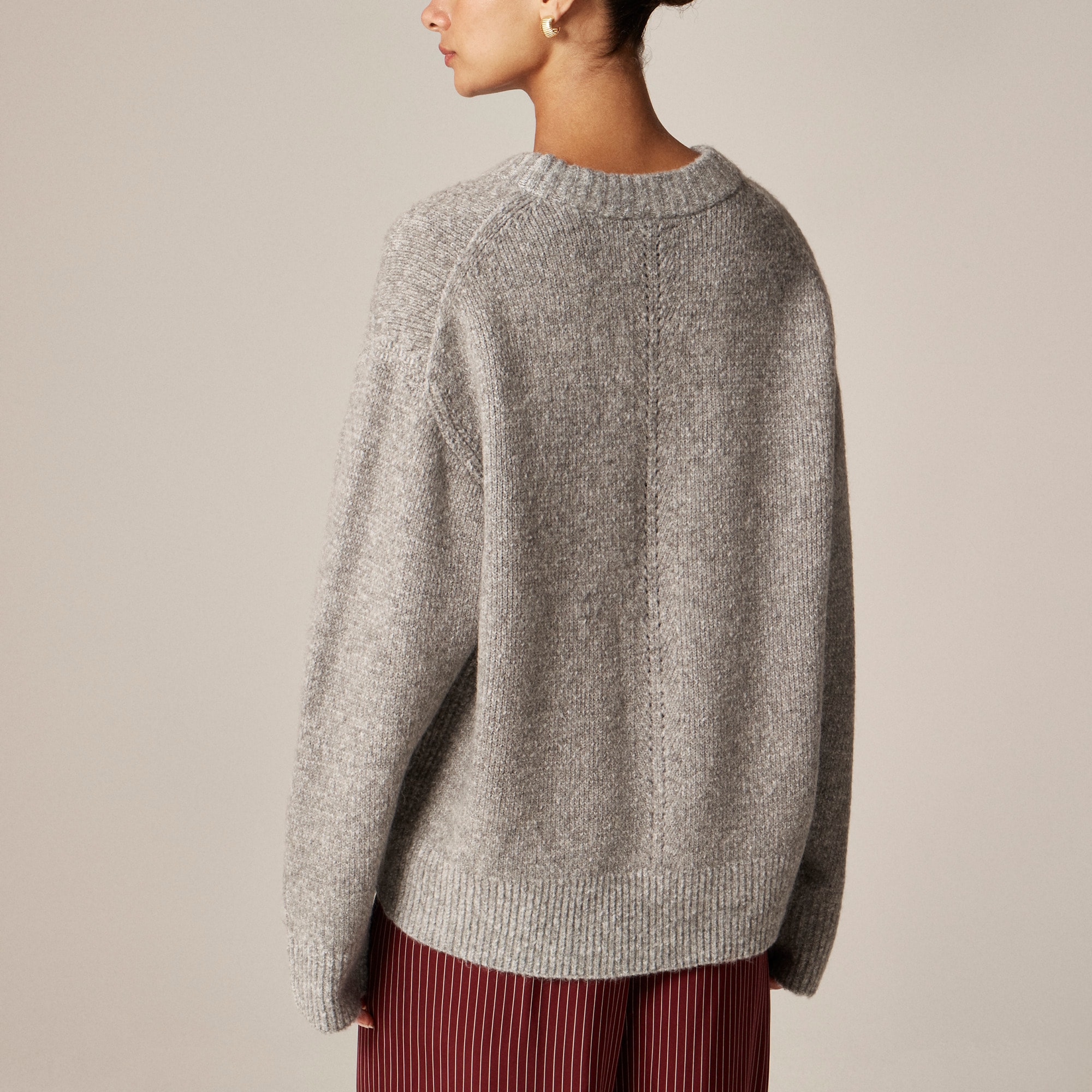Relaxed crewneck pullover