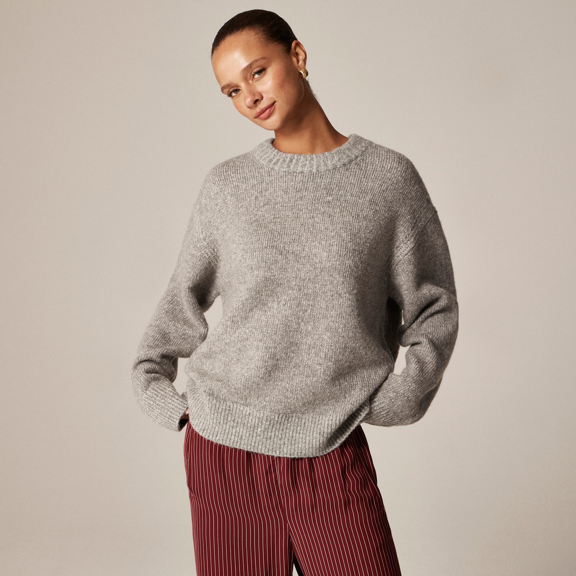 Relaxed Crewneck Pullover For Women | J.Crew