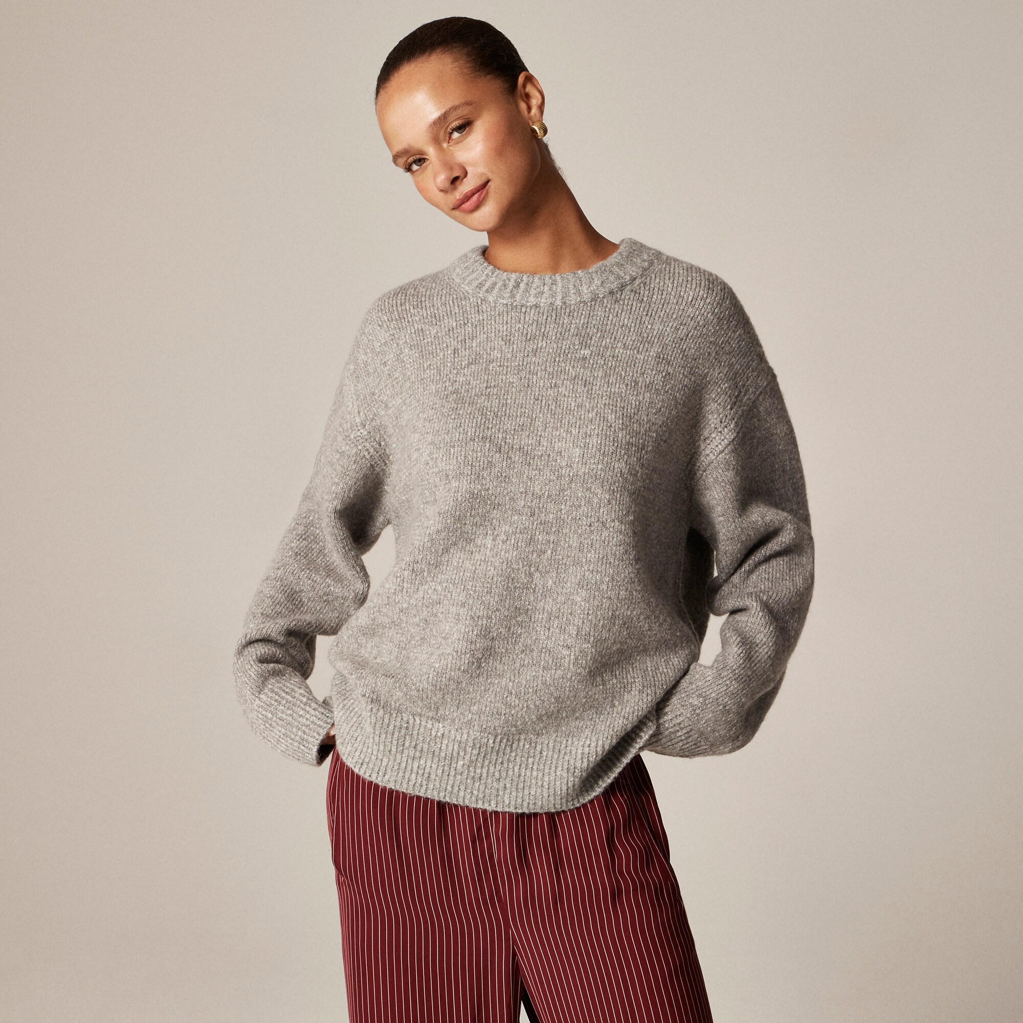 Relaxed Crewneck Pullover For Women | J.Crew