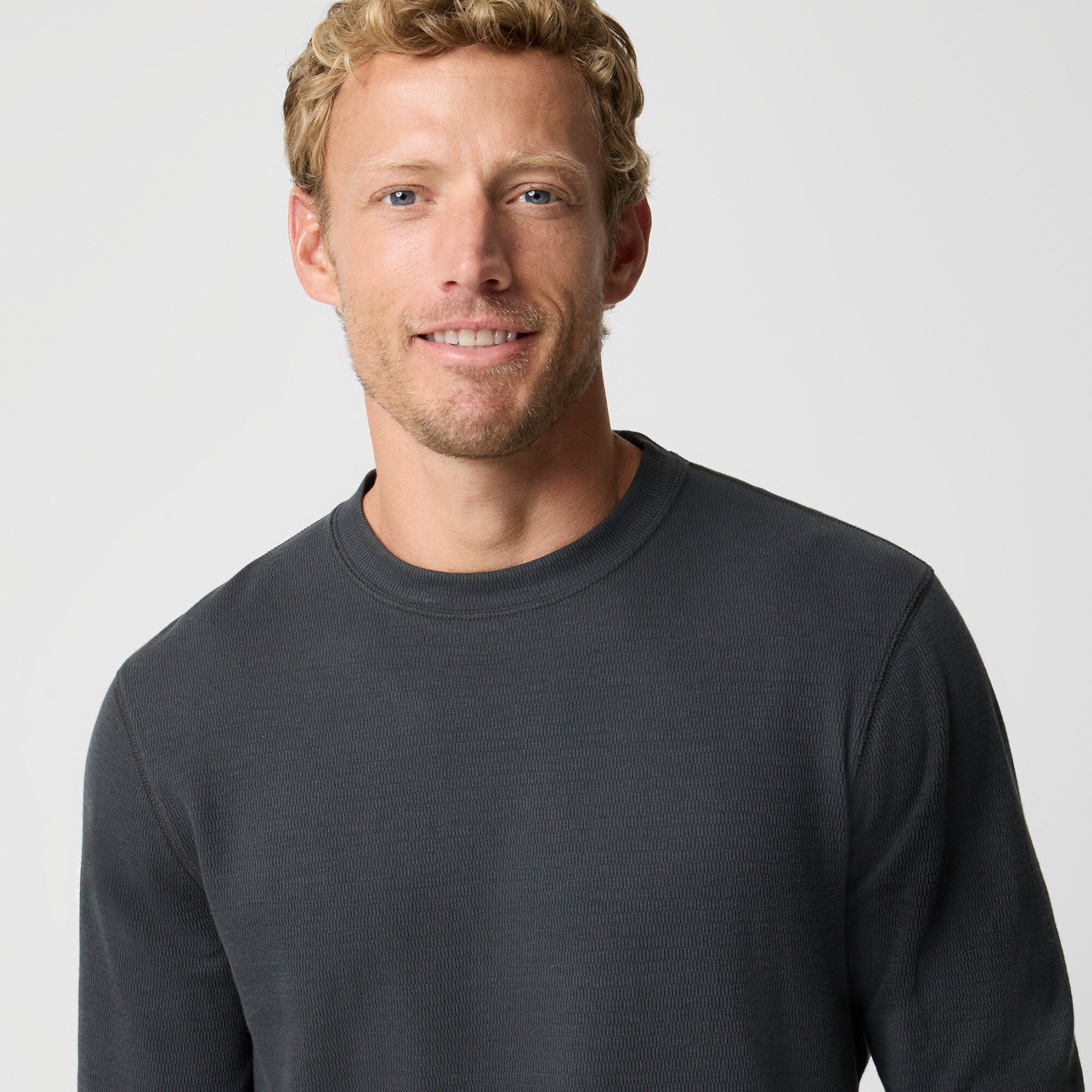 Long-sleeve Thermal Crewneck Tee For Men | Factory