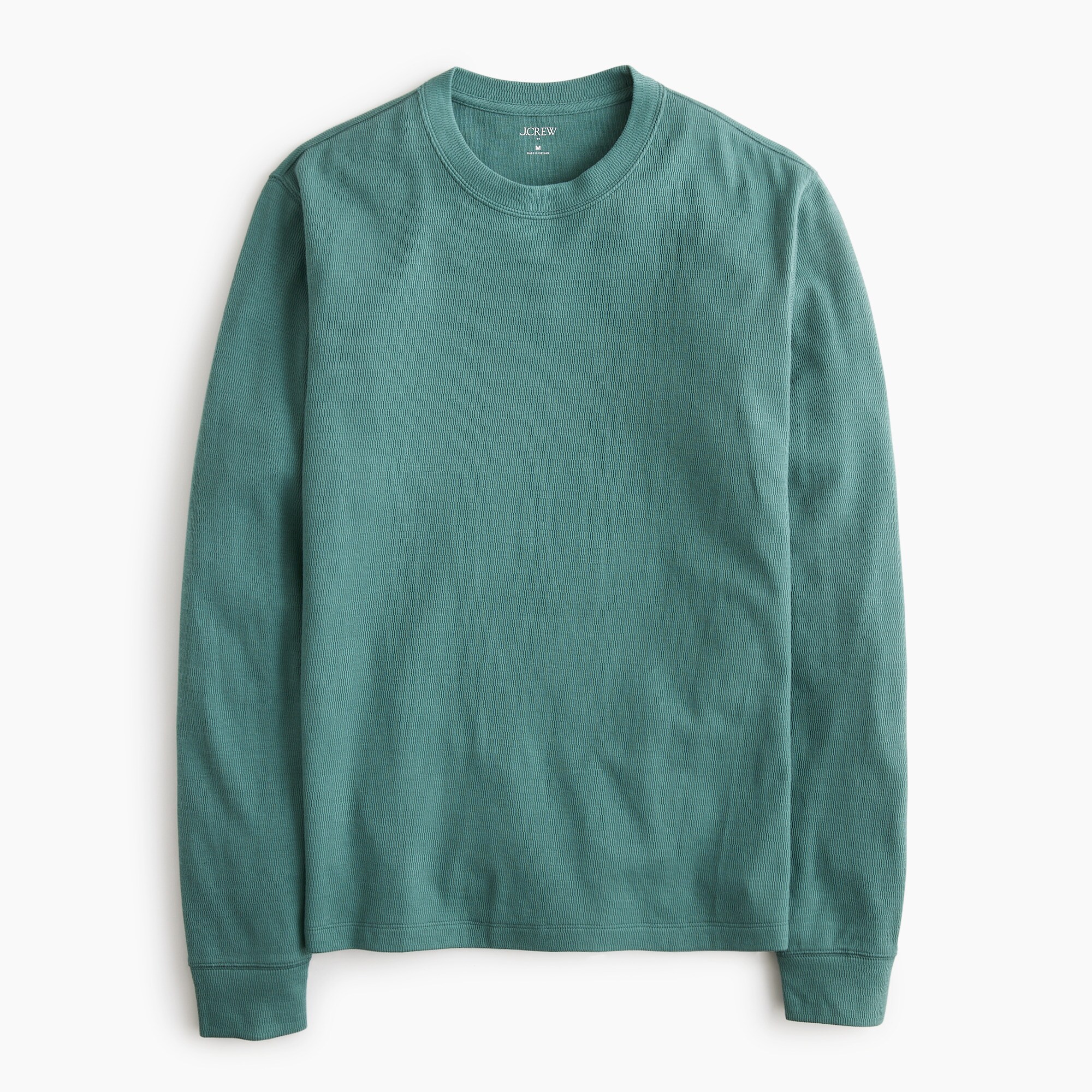 Long-sleeve thermal crewneck tee