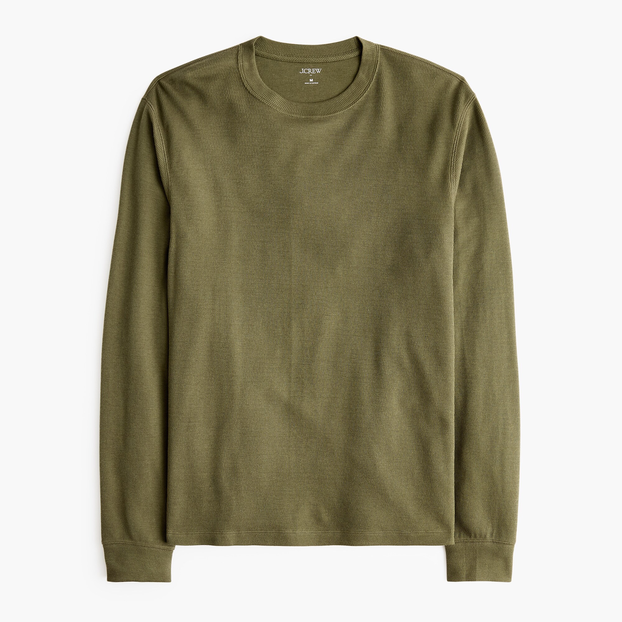  Long-sleeve thermal crewneck tee