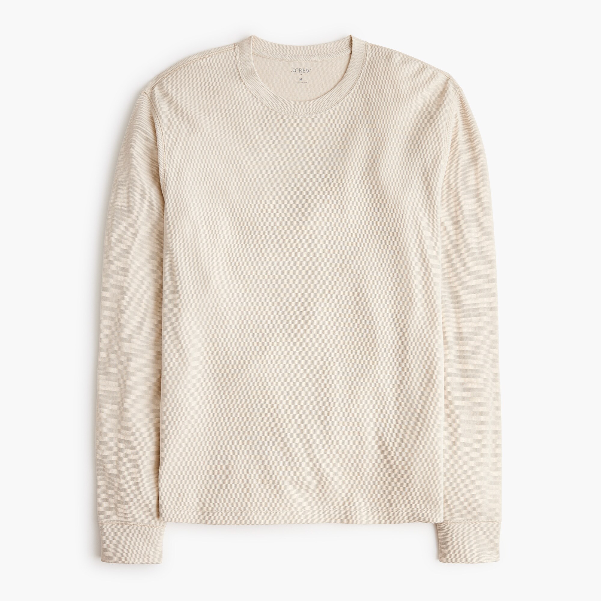 Long-sleeve textured tee