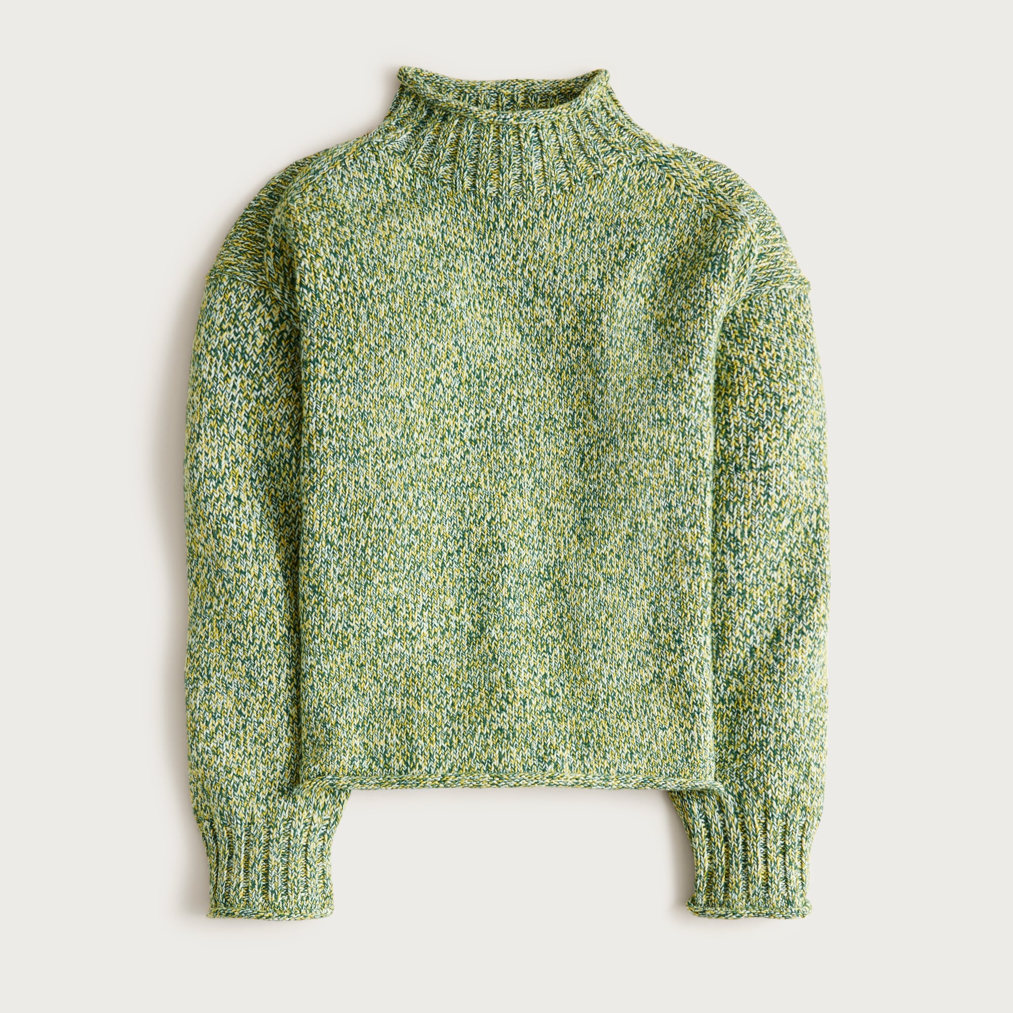 Ribbed boatneck sweater in vintage wool
