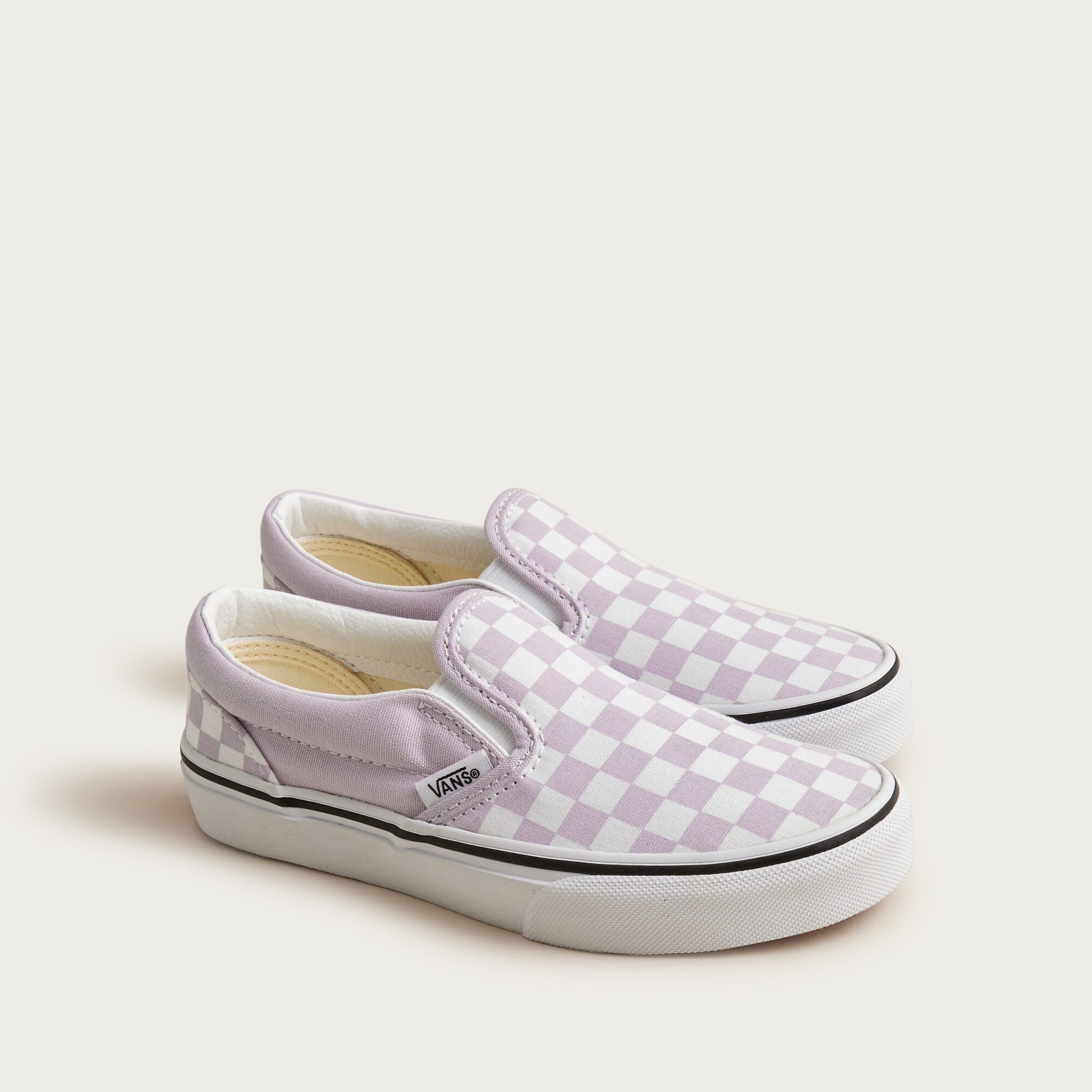 Vans® kids' classic slip-on sneakers in checkerboard