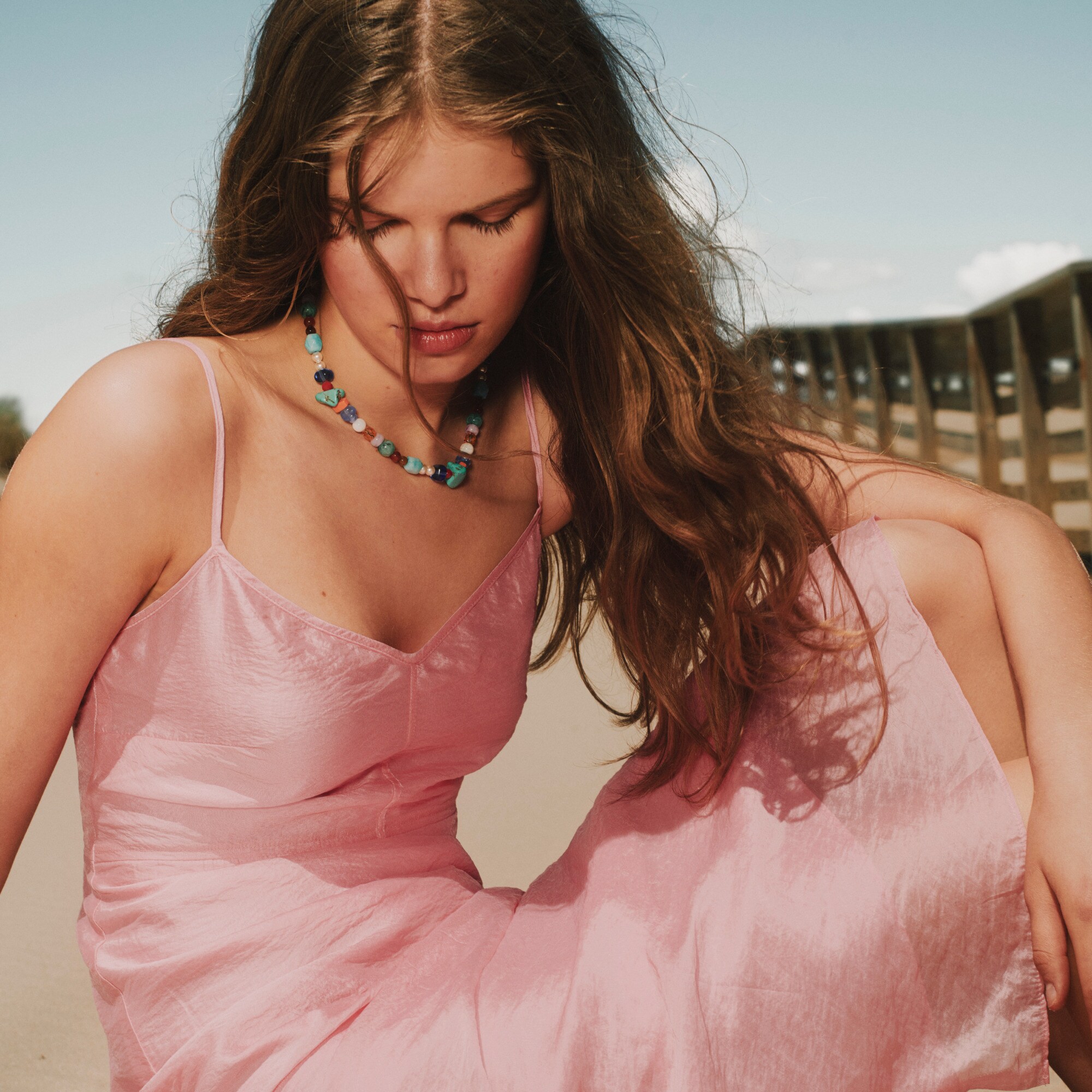 Collection Natasha slip dress in organza