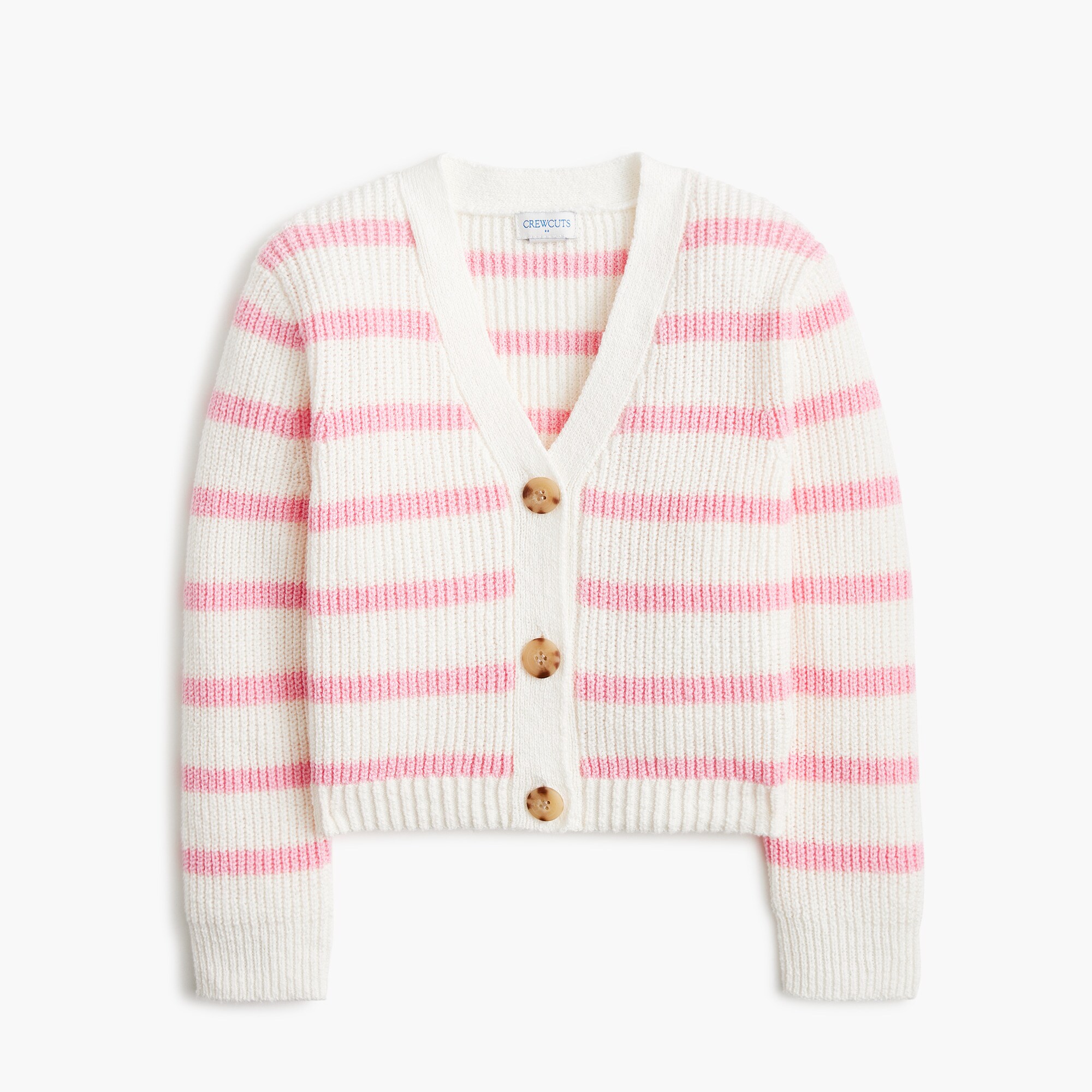 Girls' Striped Relaxed Cardigan Sweater For Girls | Factory
