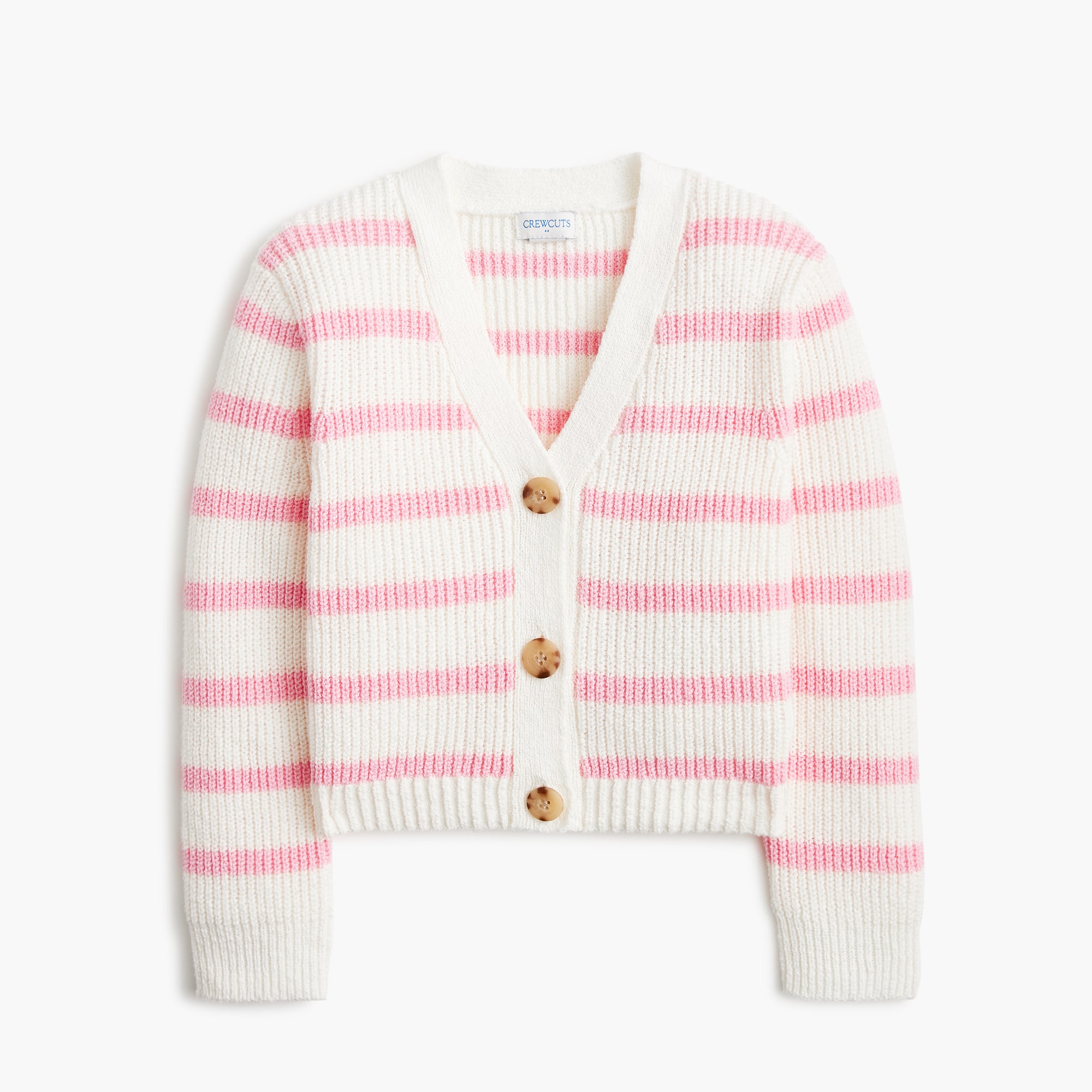 girls' striped relaxed cardigan sweater for girls