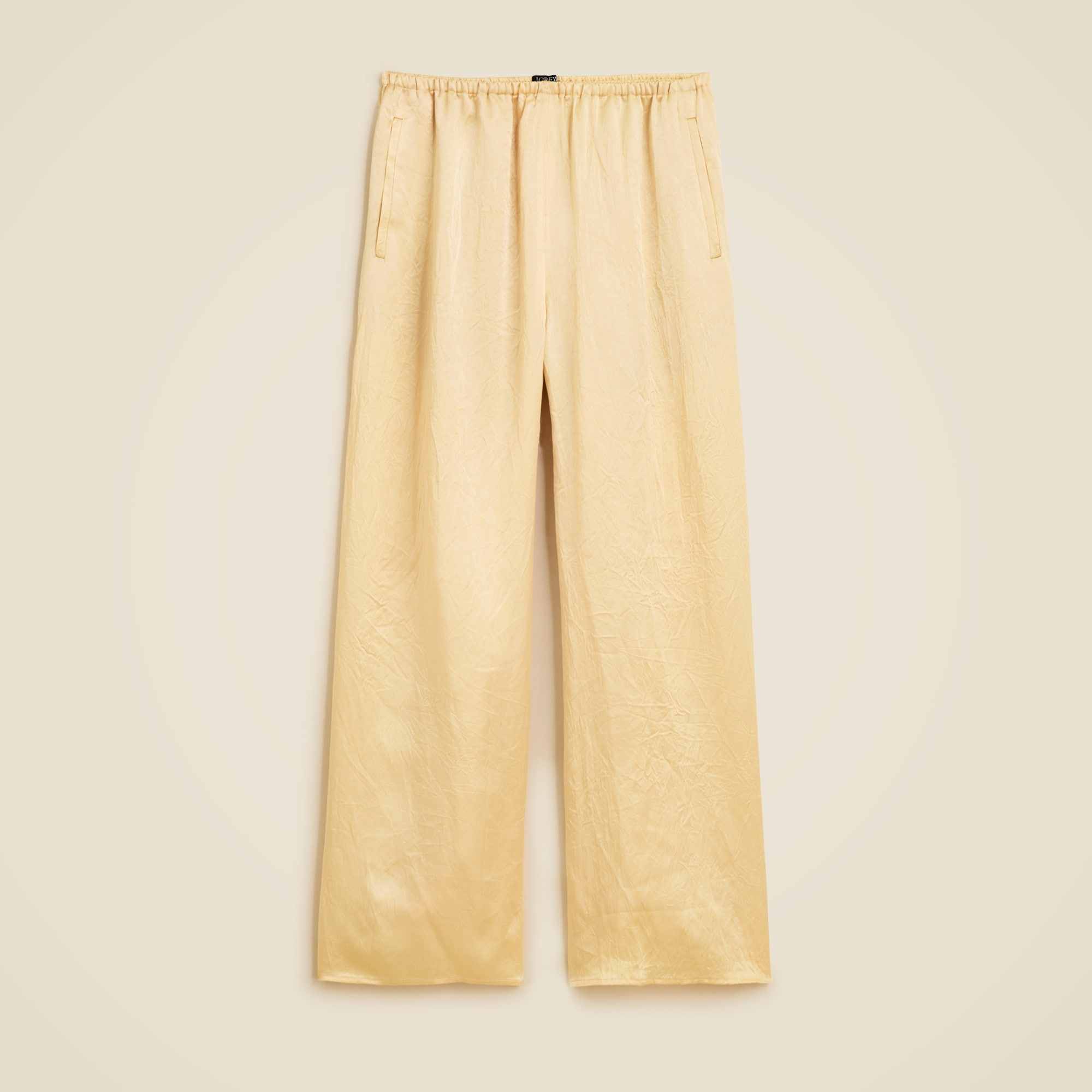 Cosmo cropped pant in textured satin