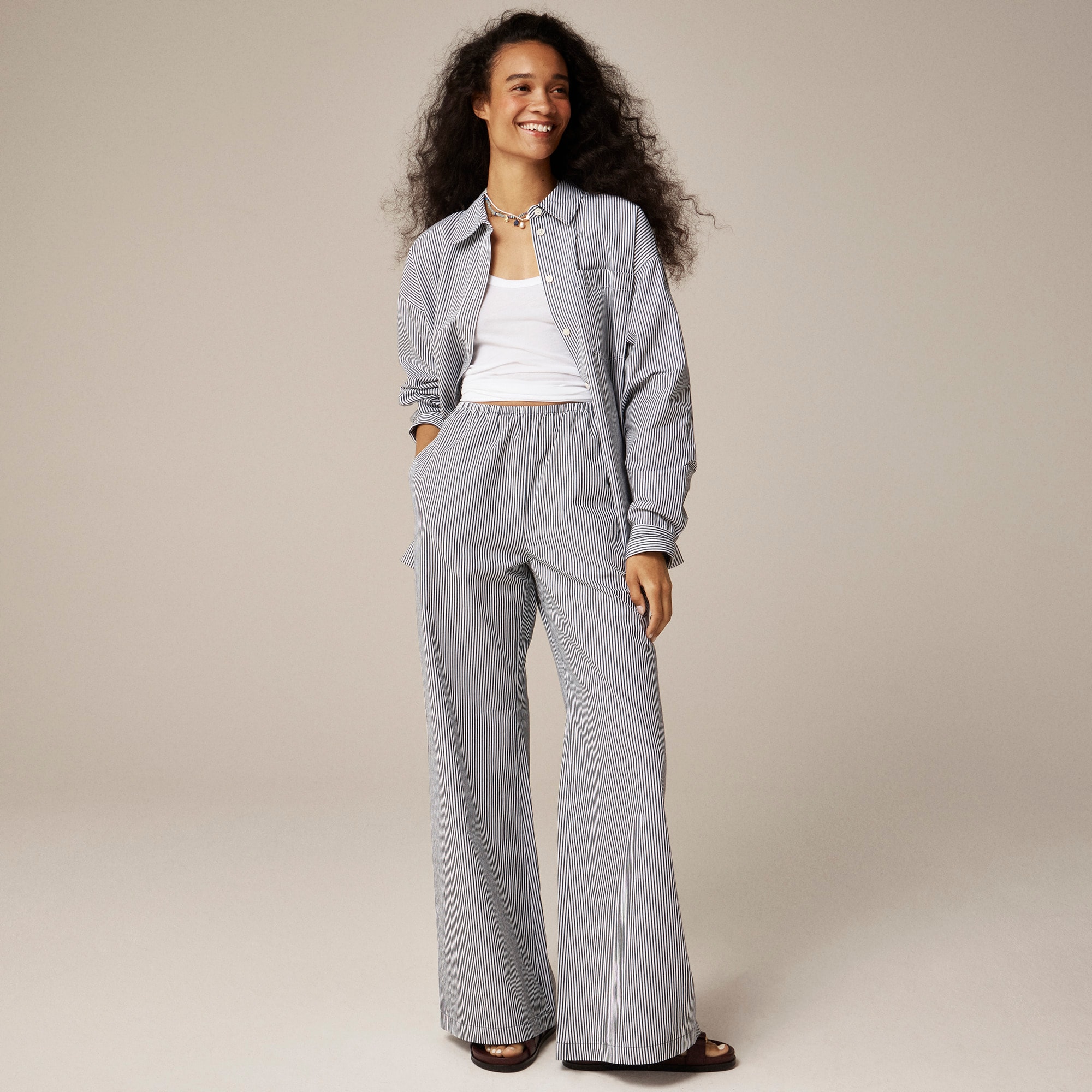 Cosmo pant in oxford stripe