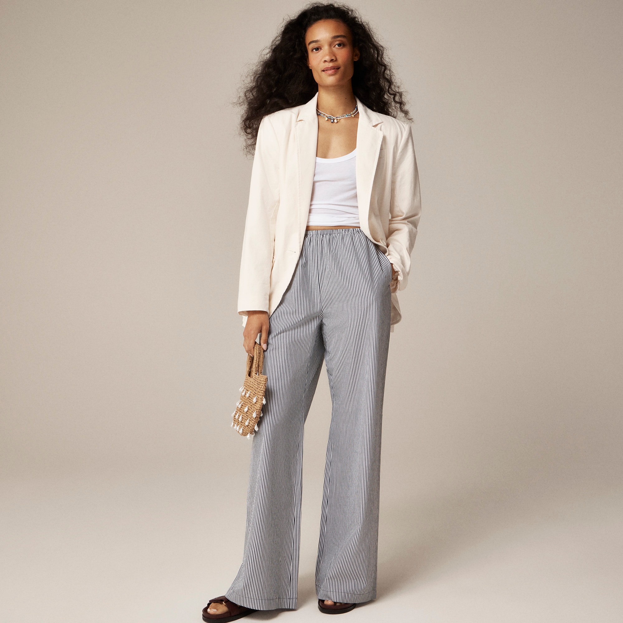 Cosmo pant in oxford stripe