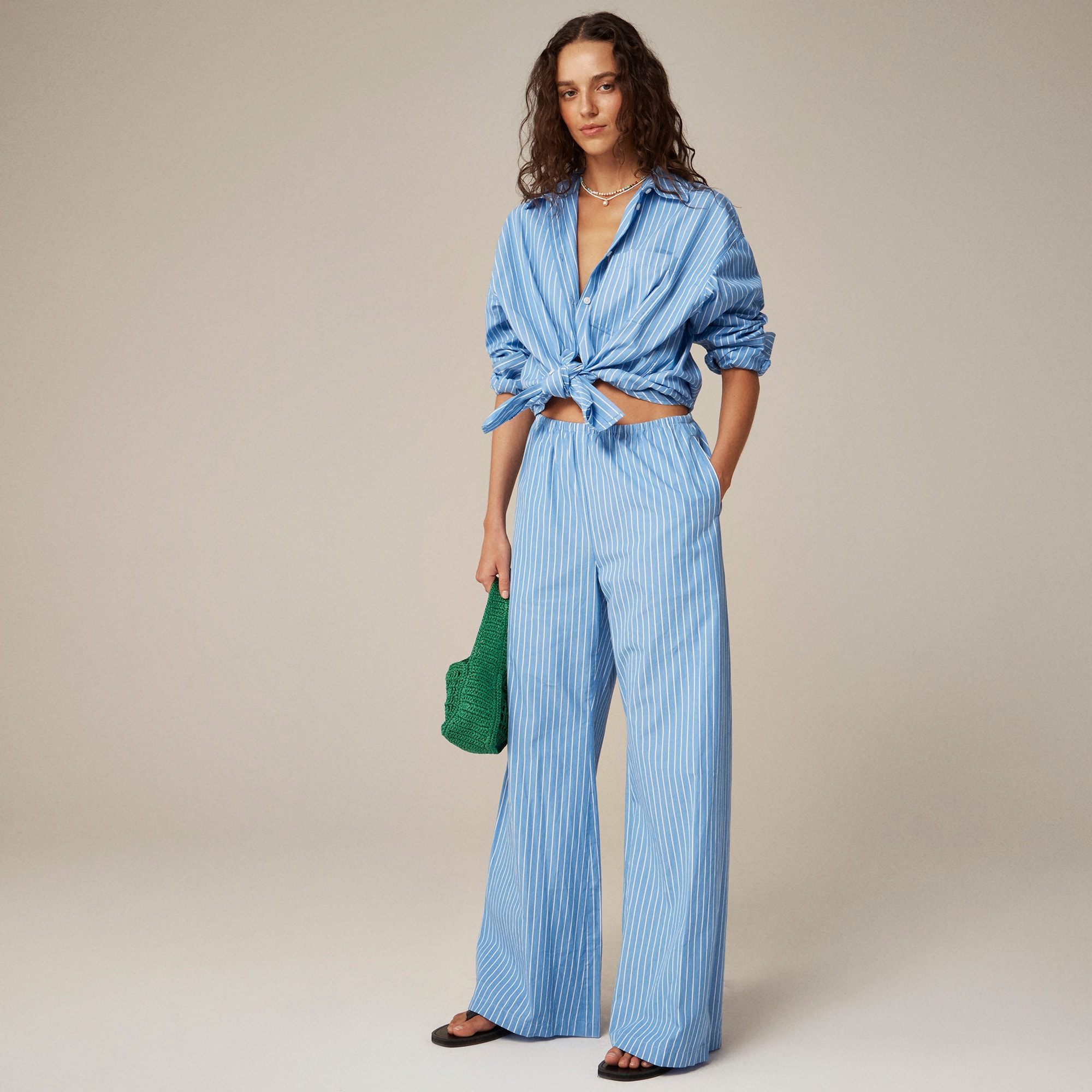 Cosmo pant in oxford stripe