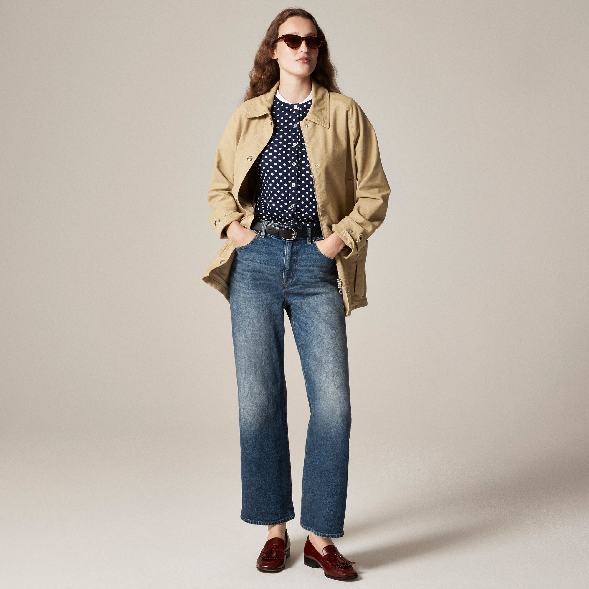 Curvy slim-wide jean