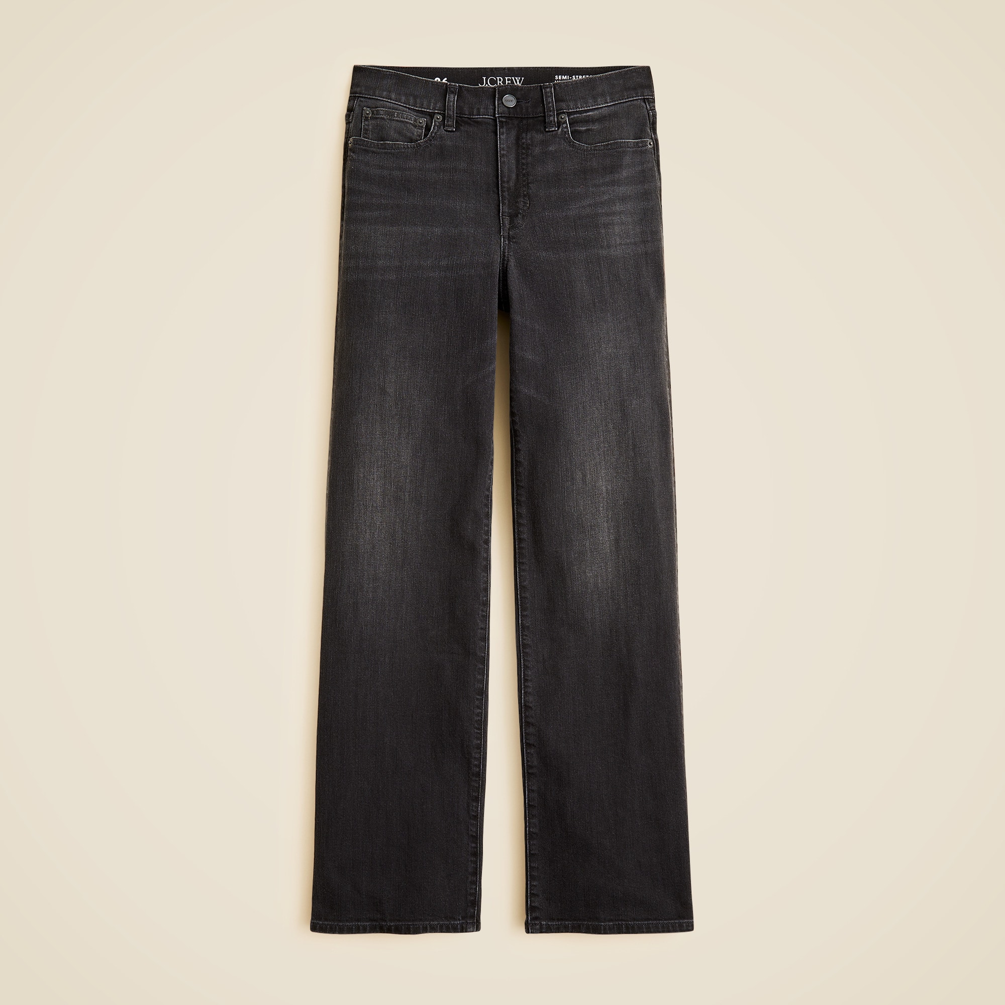Full-length slim-wide jean