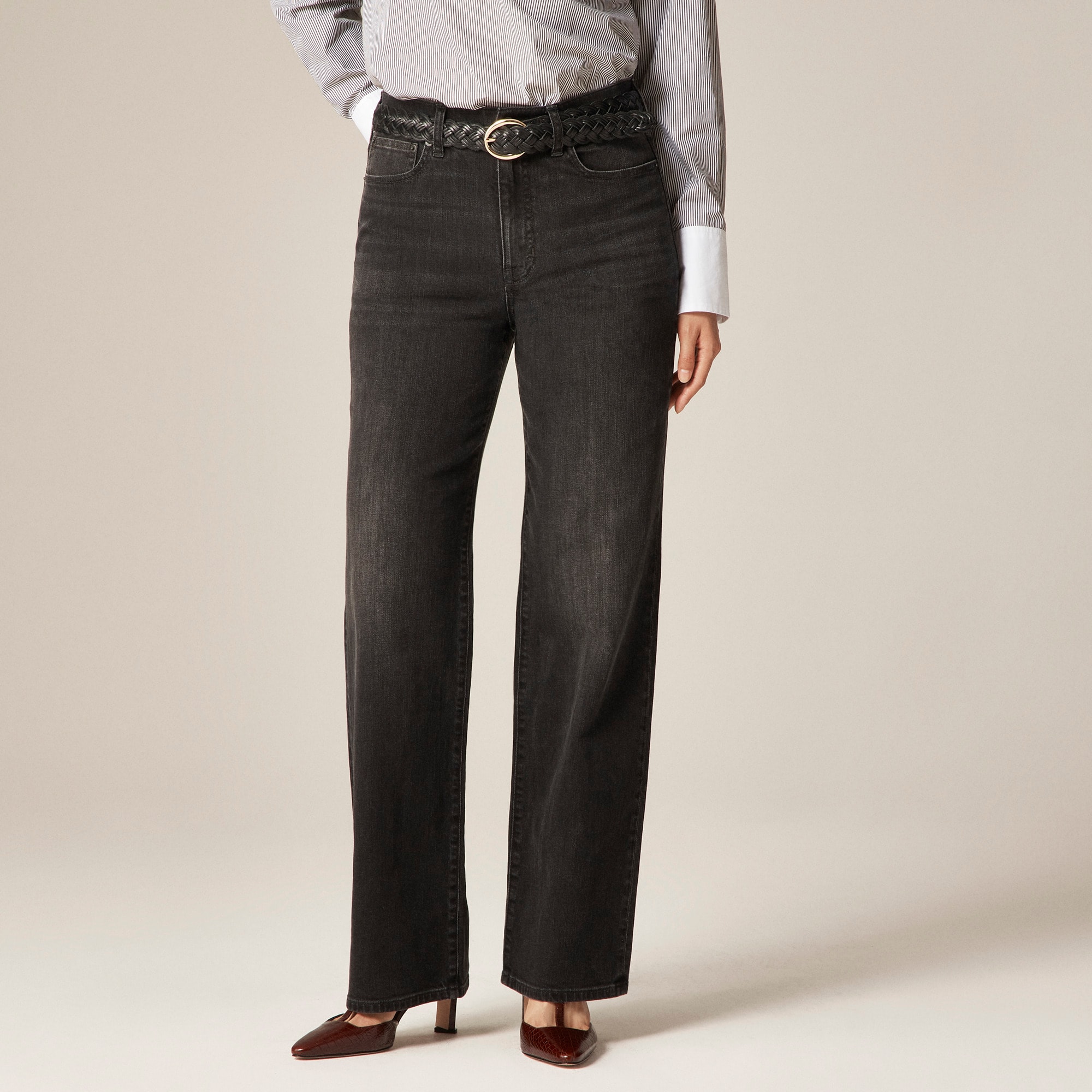 Full-length slim-wide jean - image 3