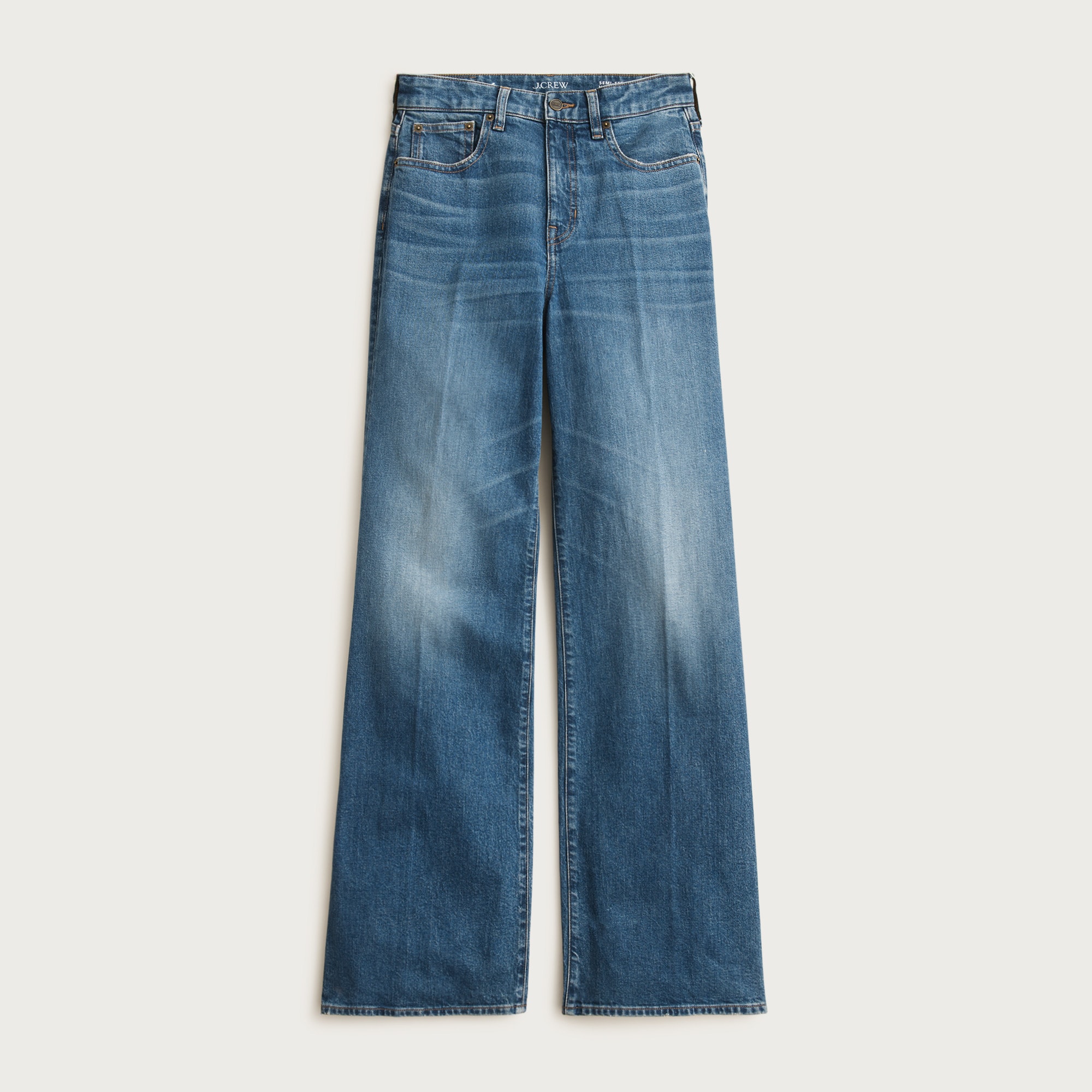 Curvy denim trouser jean