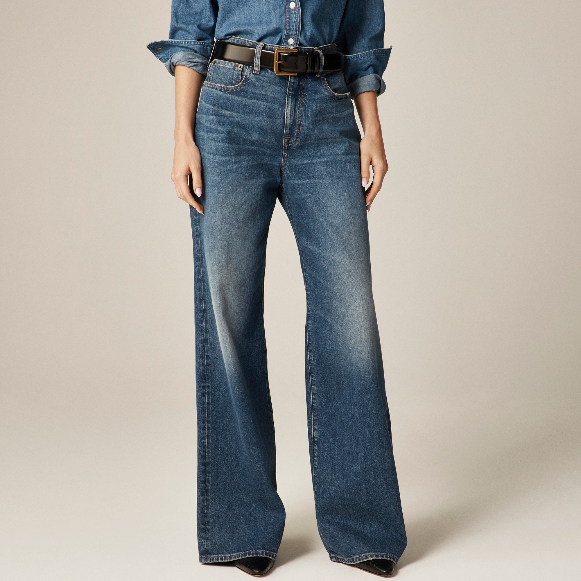 Curvy denim trouser jean - image 3