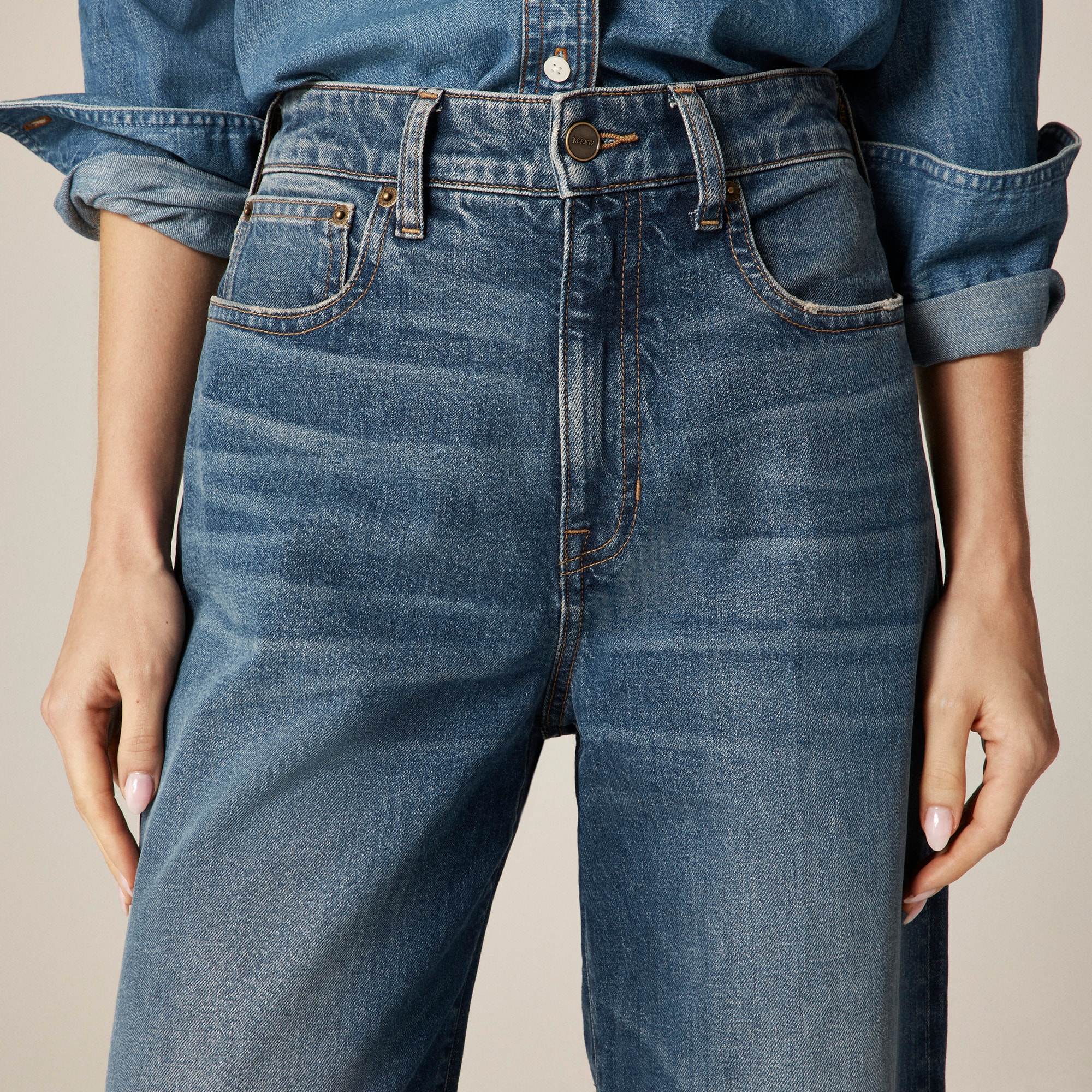 Curvy denim trouser jean - image 4