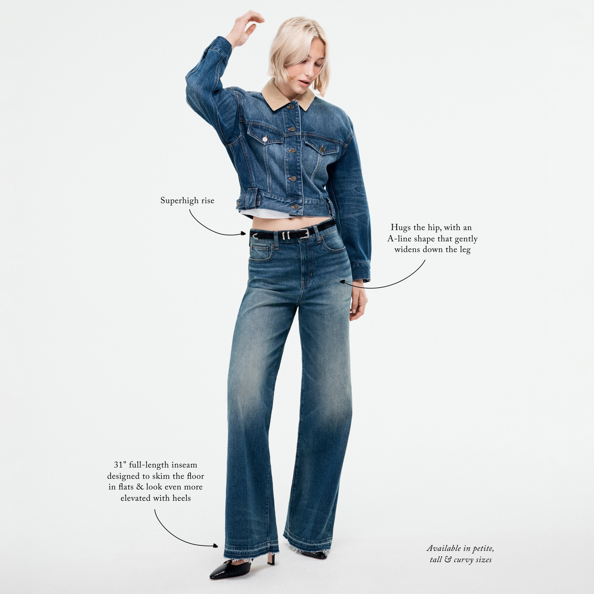 Denim trouser jean