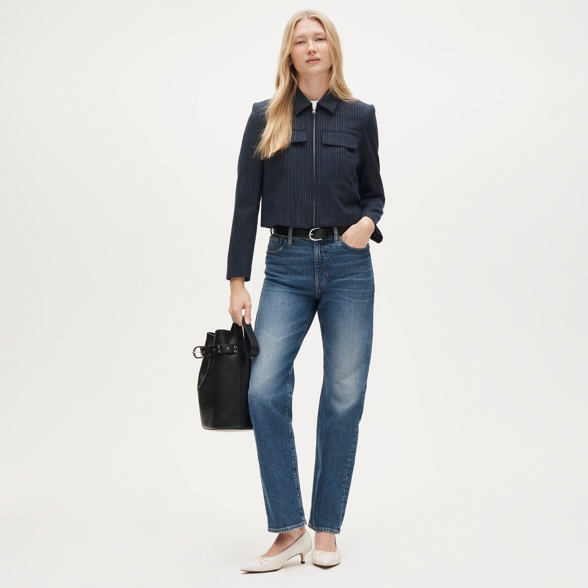 womens Nipped straight jean