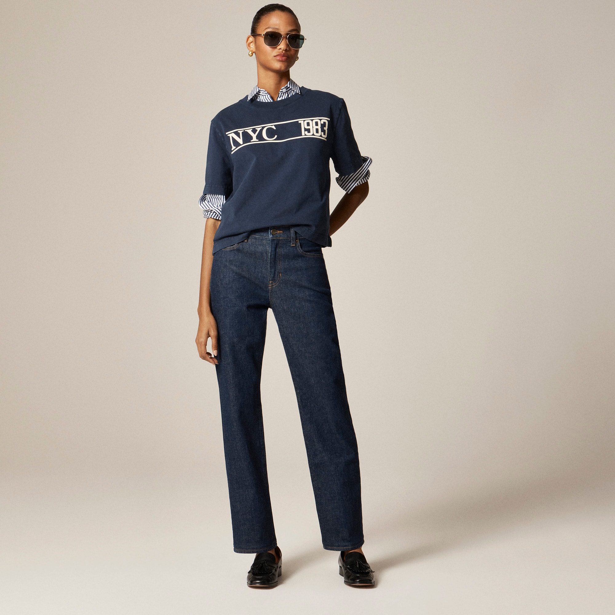 womens Nipped straight jean