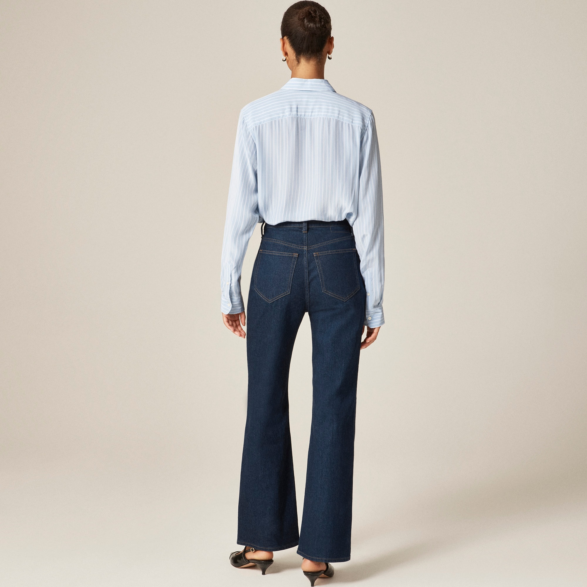 Curvy Charley kickout cropped jean