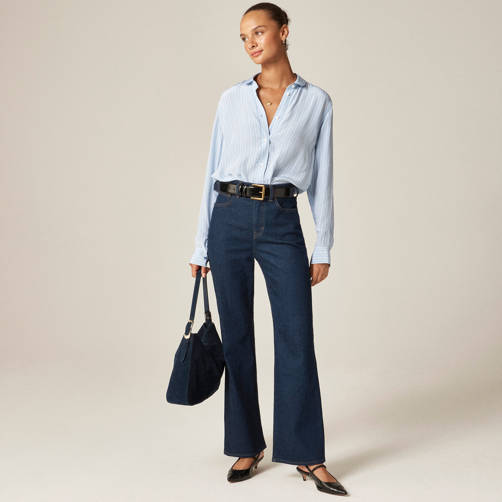 Curvy Charley kickout cropped jean