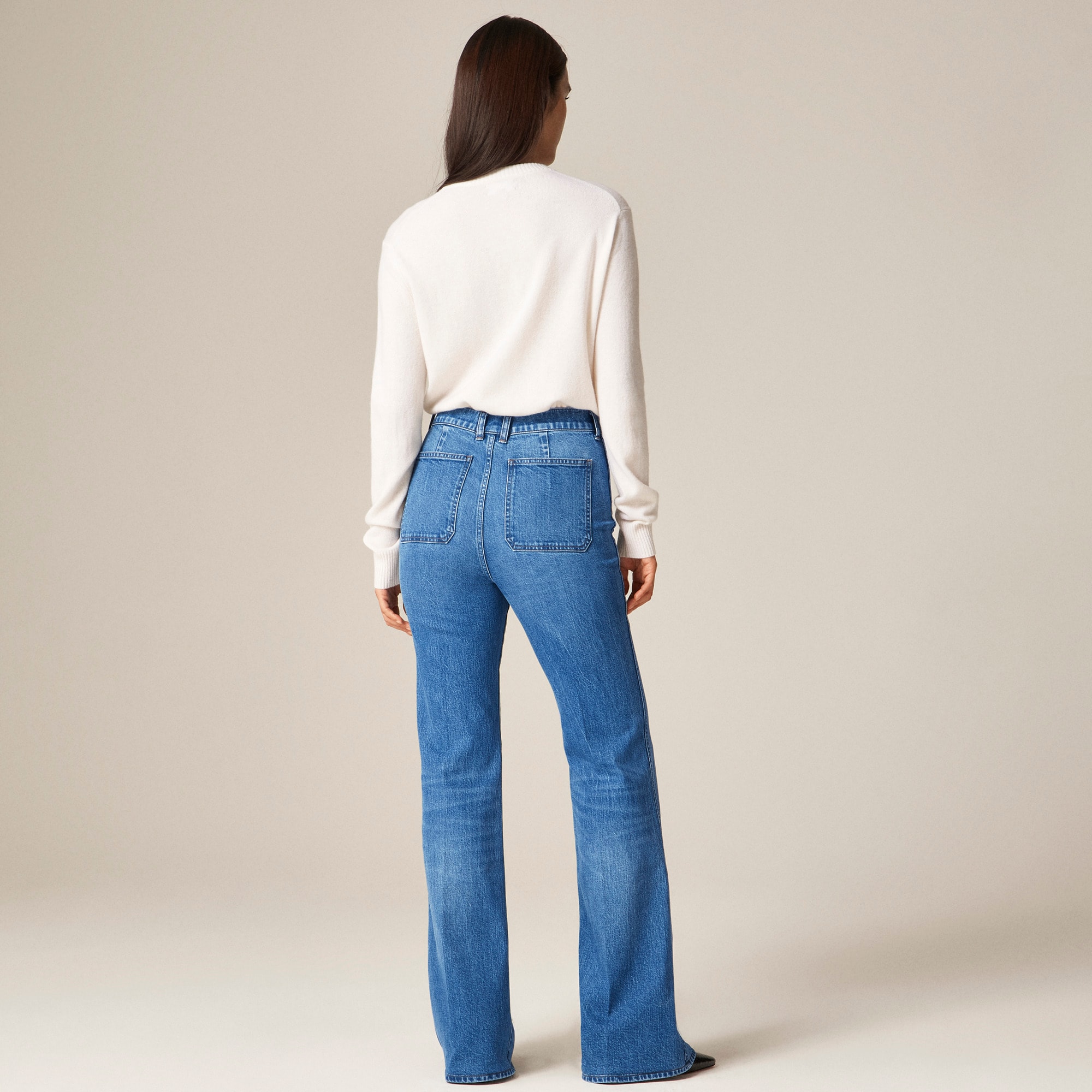 Vintage flare jean with flap pockets - image 5
