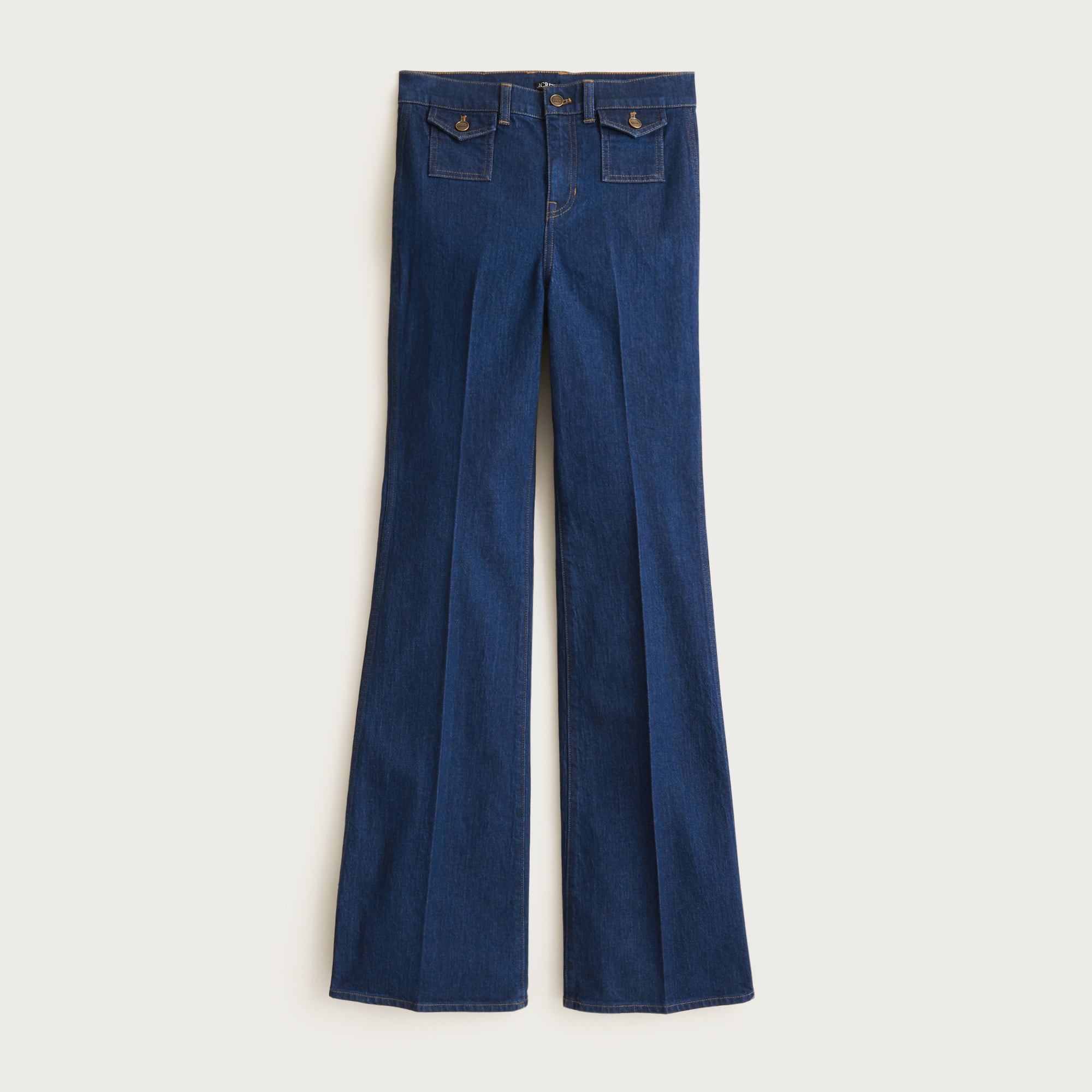 Vintage flare jean with flap pockets