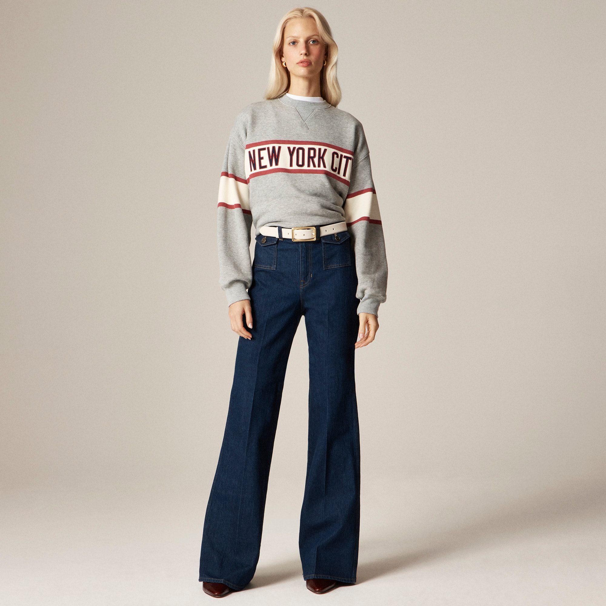 Vintage Flare Jean With Flap Pockets For Women | J.Crew