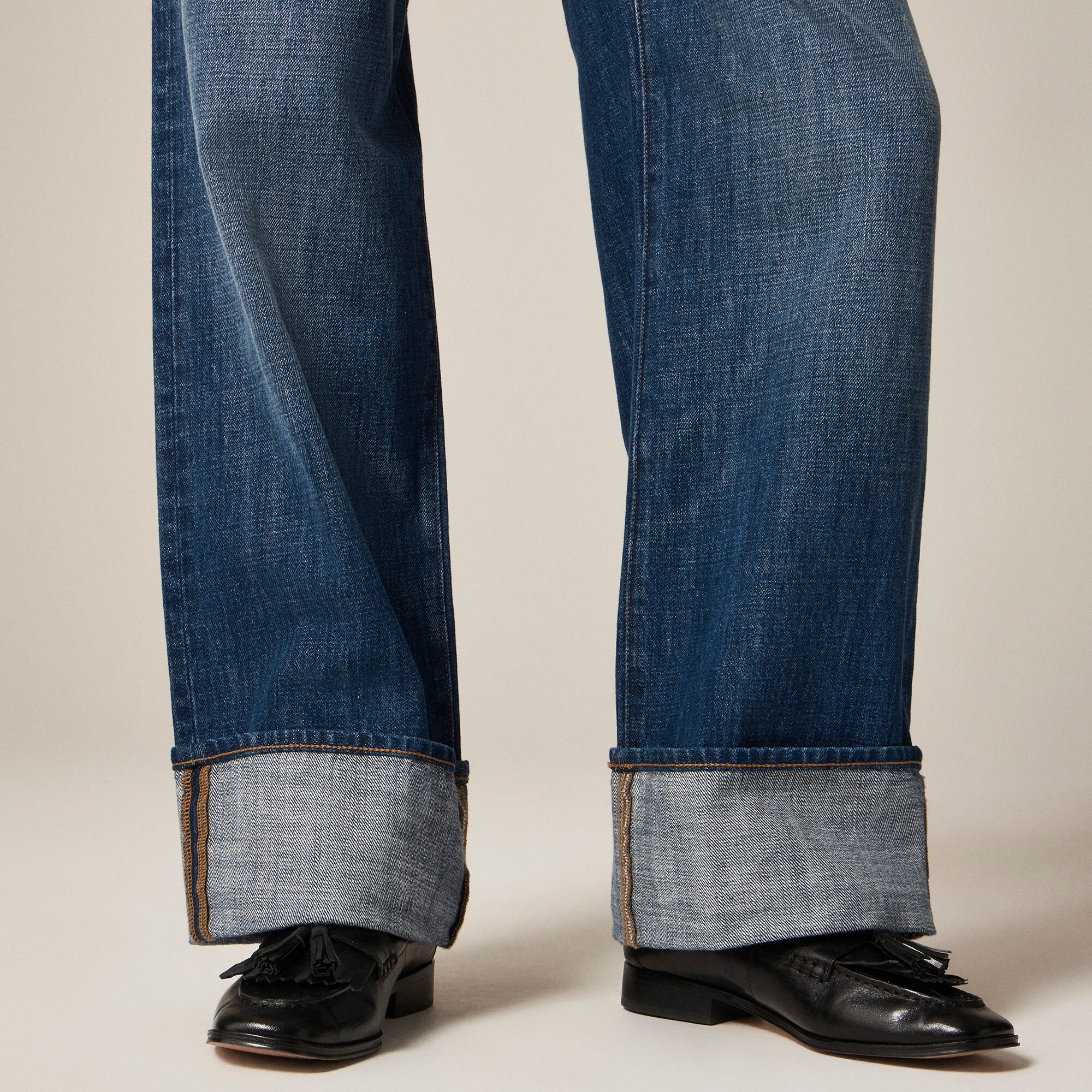 Cuffed lower-rise wide-leg jean - image 5