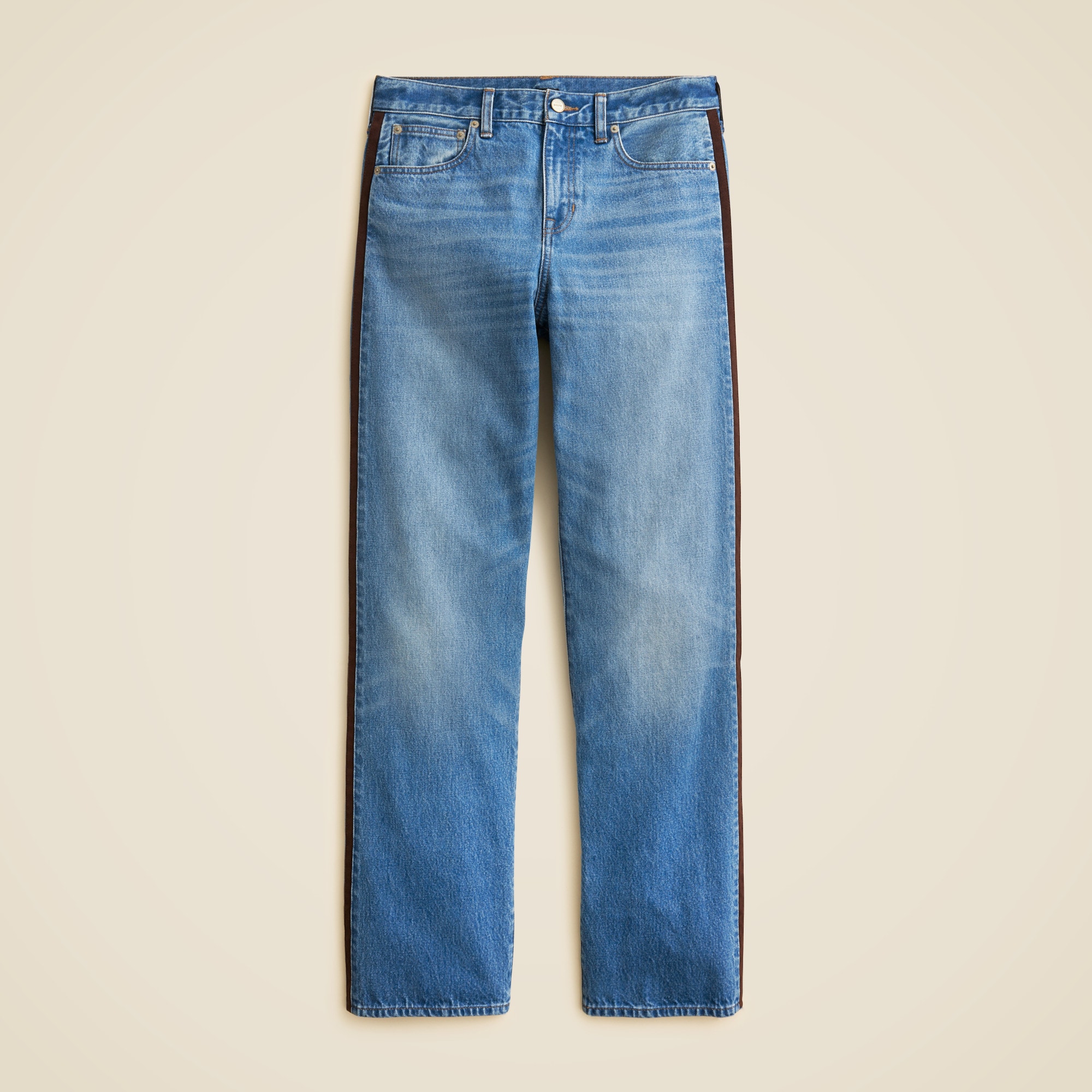 High-rise relaxed straight jean in 1984 rigid