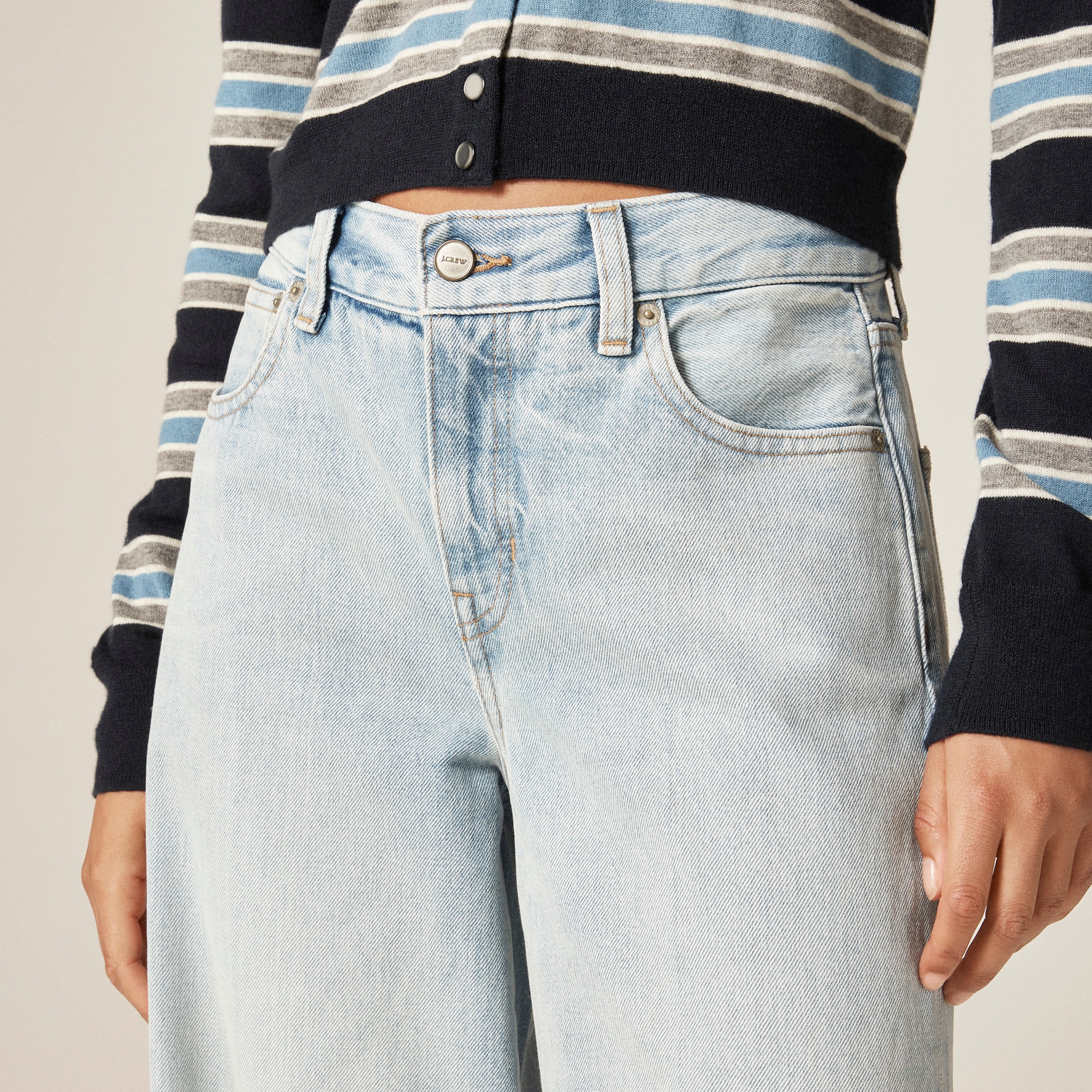 Mid-rise superwide-leg jean