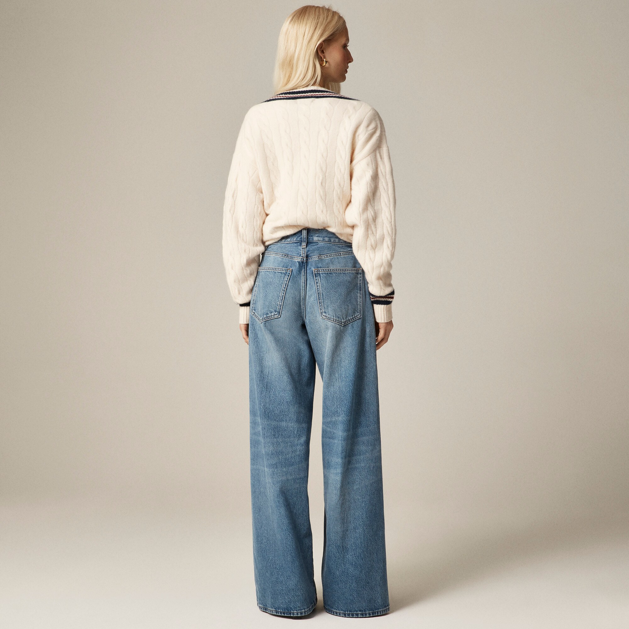 Mid-rise superwide-leg jean