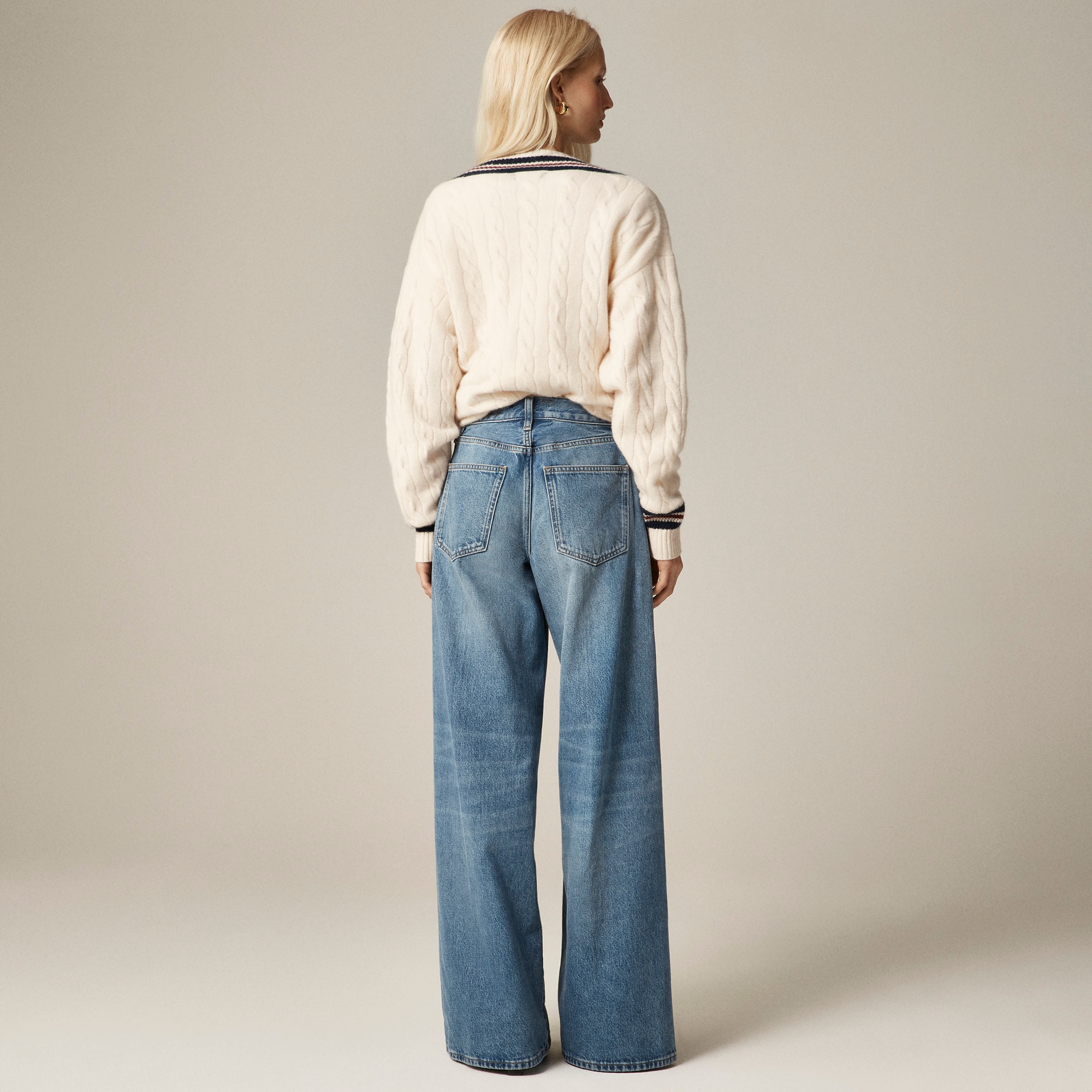 Mid-rise superwide-leg jean