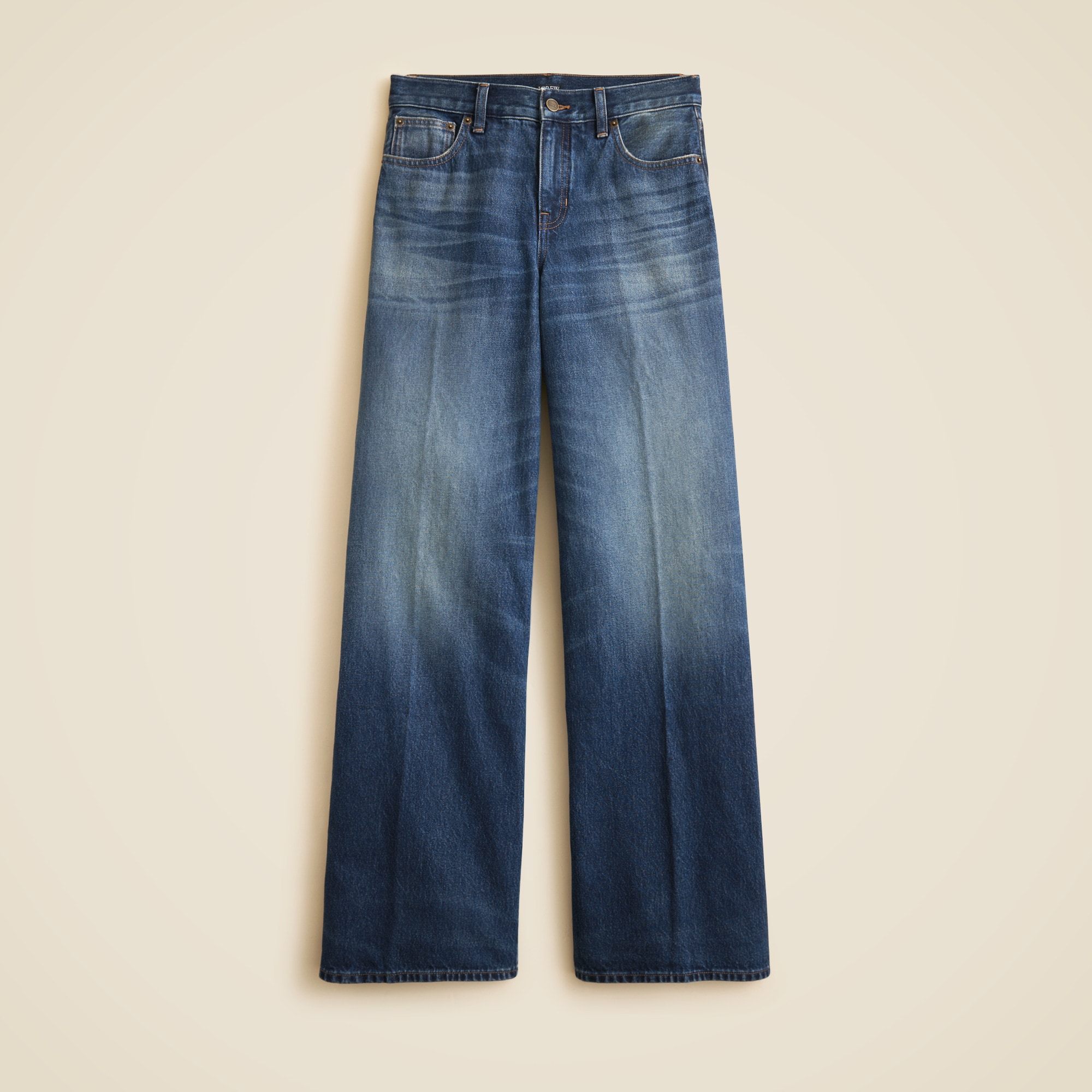 Mid-rise superwide-leg jean